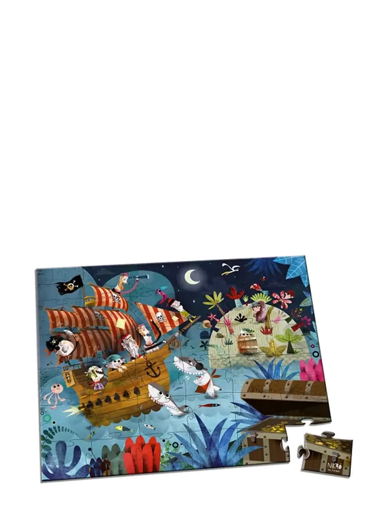 Janod - Janod - Puzzle Treasure Hunt 36 Pcs - klassische puzzles - multi - 1
