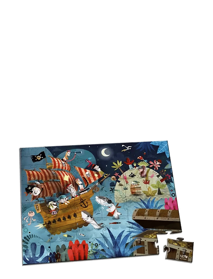 Janod - Janod - Puzzle Treasure Hunt 36 Pcs - klassische puzzles - multi - 1