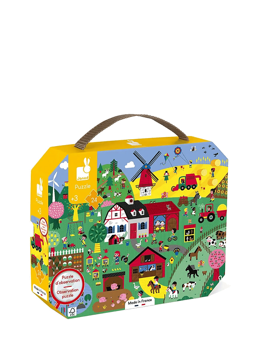 Janod - Janod - Observation Puzzle - The Farm - 24 Pcs - pädagogische rätsel - multi - 0