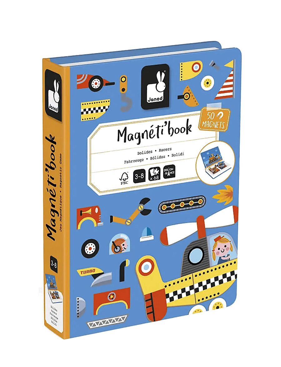 Janod - Janod - Magneti'Book - Racers - 50 magnets - multi - 1