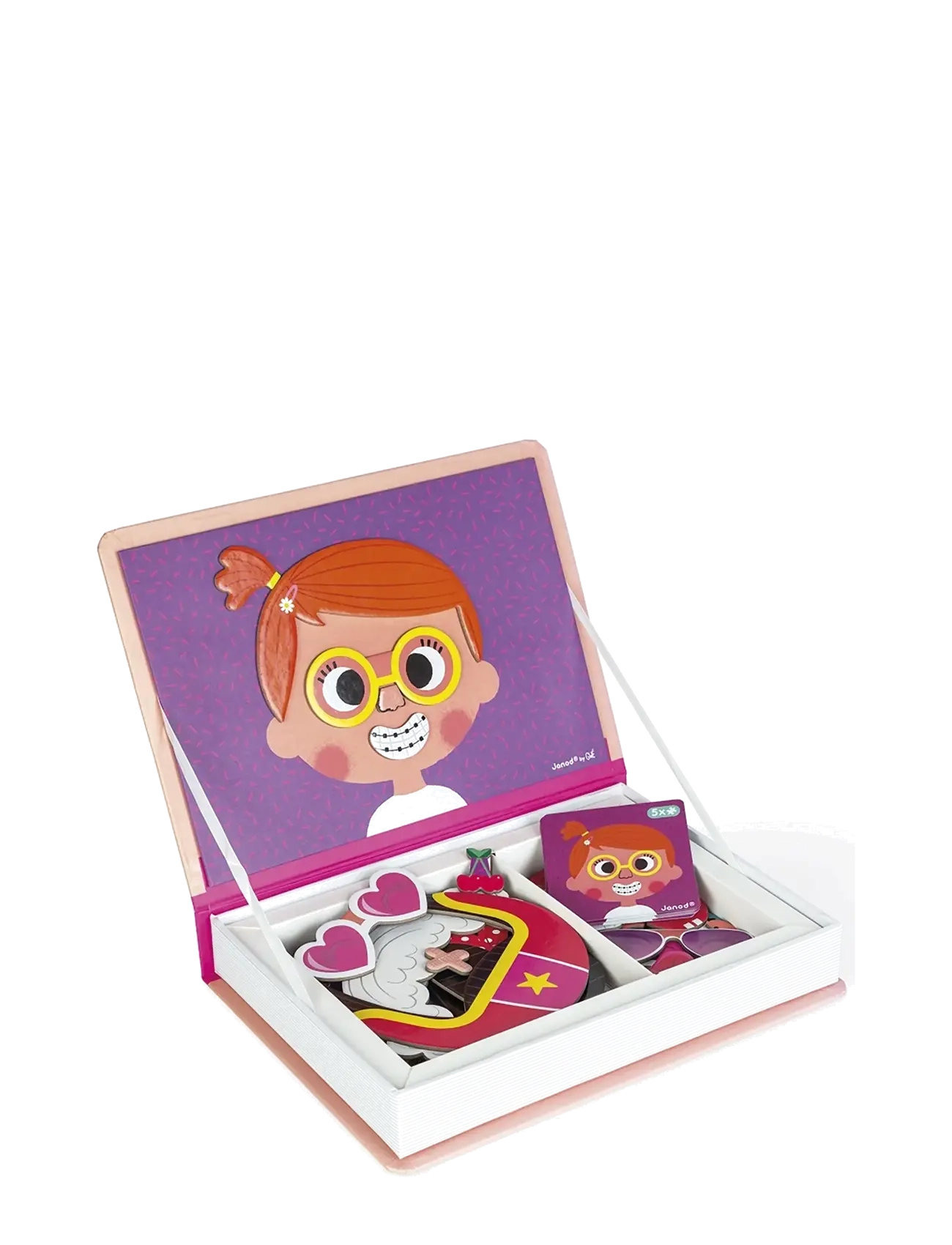 Janod - Magneti'Book - Girl's Crazy Faces - 55 magnets - spiel-sets - mulit - 5