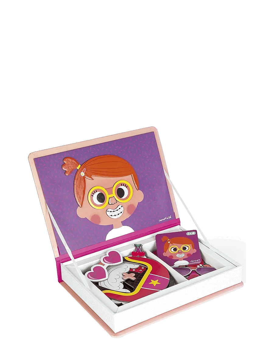 Janod - Magneti'Book - Girl's Crazy Faces - 55 magnets - spiel-sets - mulit - 5