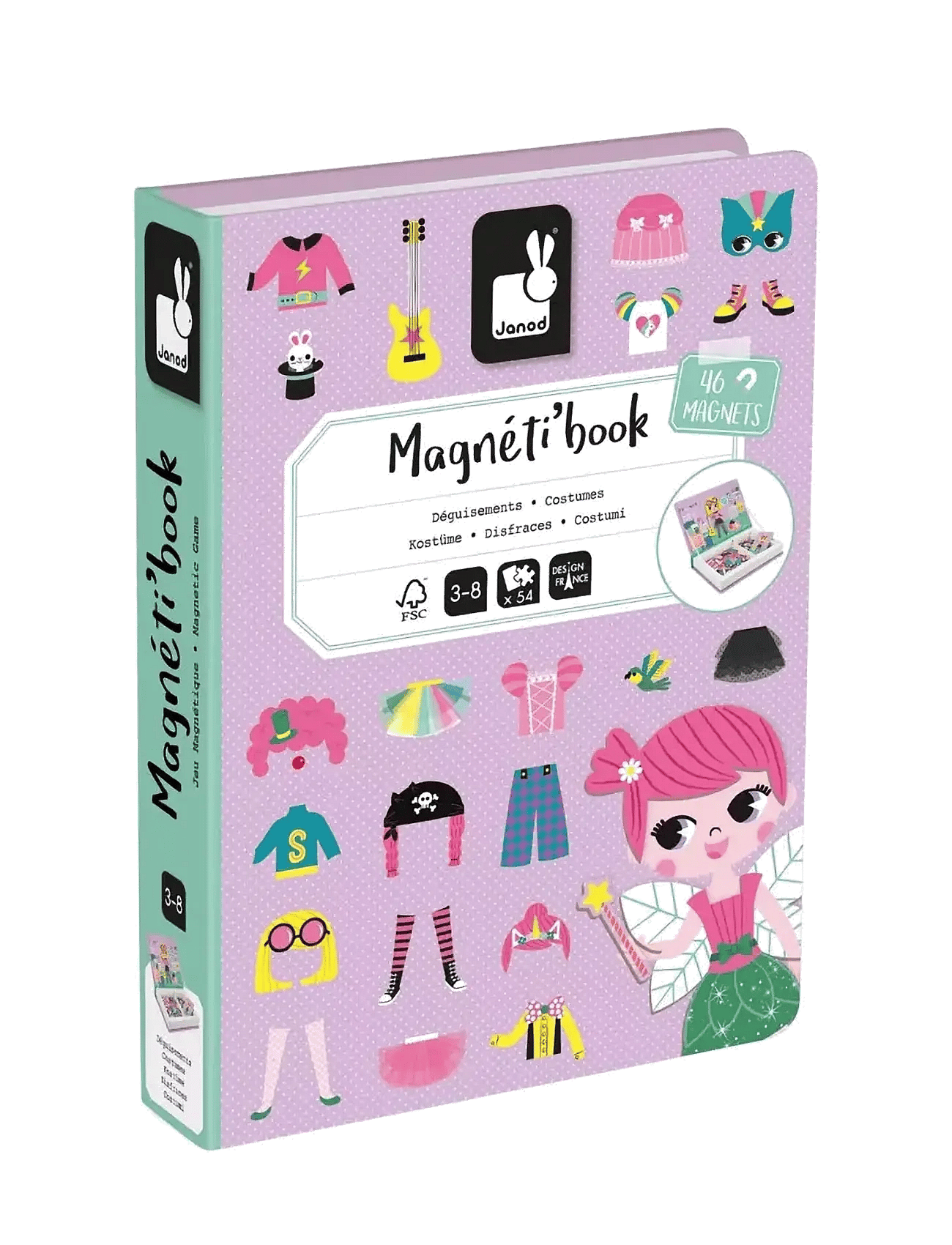 Janod - Magneti`book - Girl`s Costumes