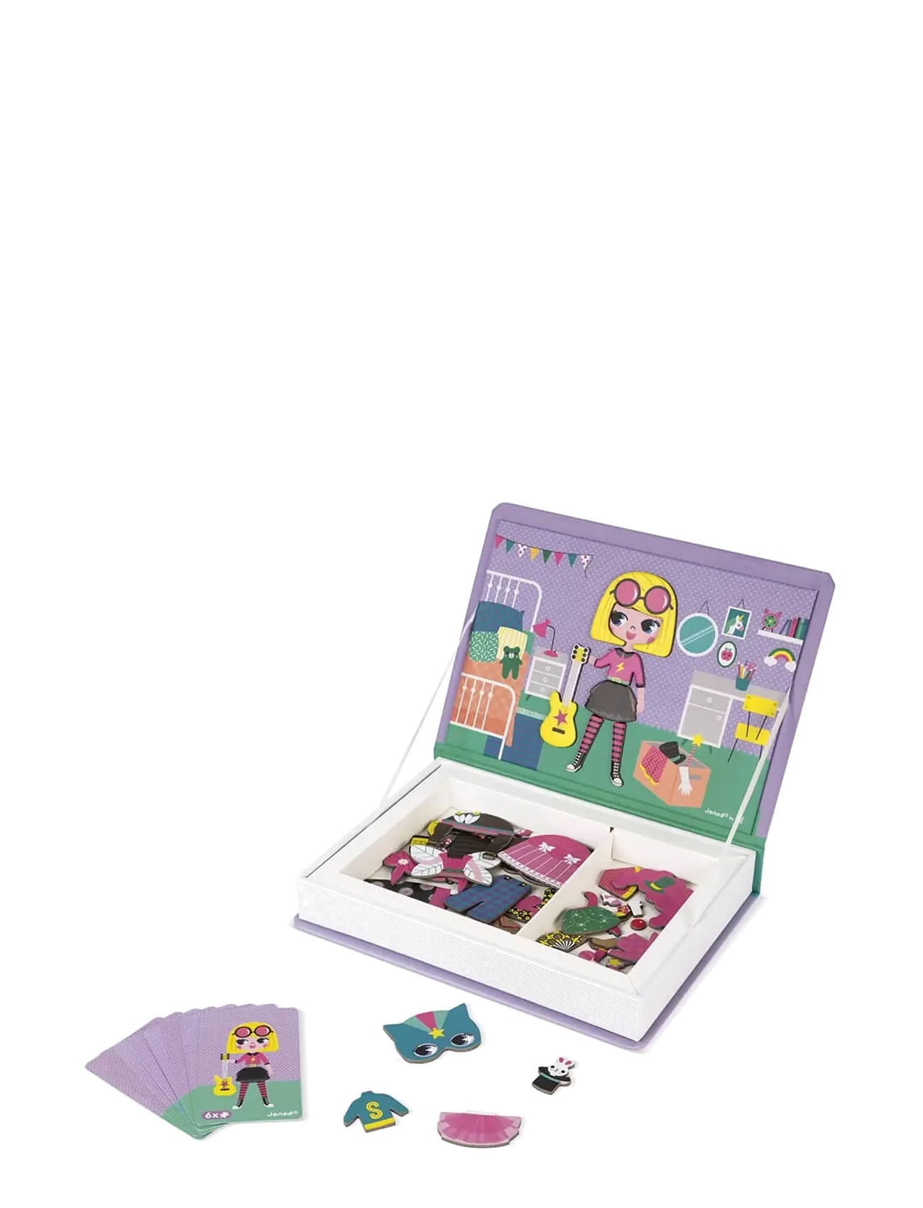 Janod - Magneti'Book - Girl's Costumes - 46 magnets - ensembles de jeux - mulit - 1
