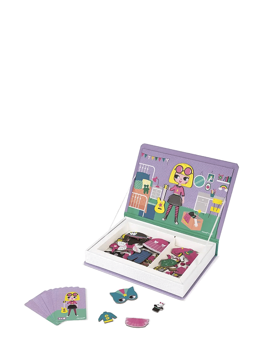 Janod - Magneti'Book - Girl's Costumes - 46 magnets - ensembles de jeux - mulit - 1