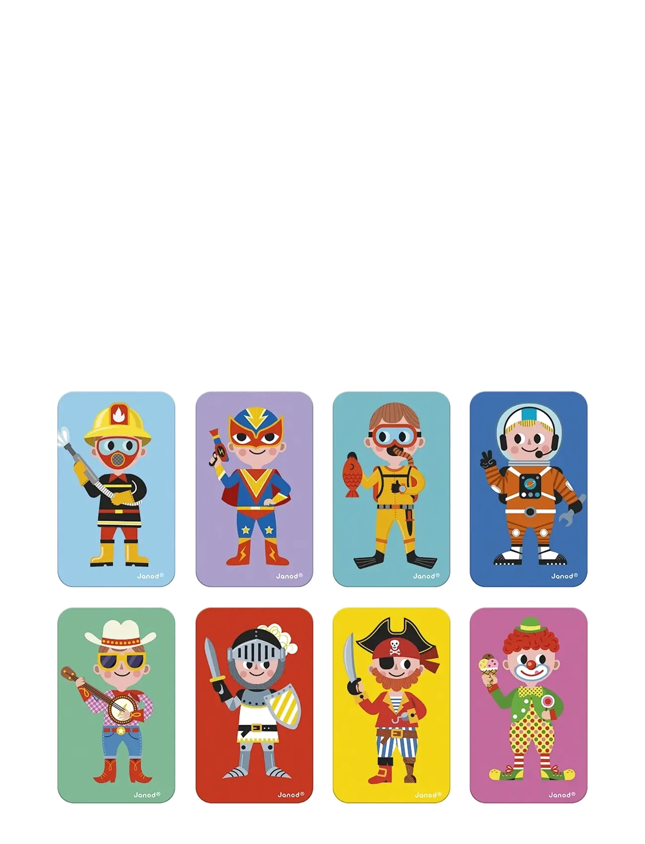 Janod - Magneti'Book - Boy's Costumes - 36 magnets - kreasæt - mulit - 2