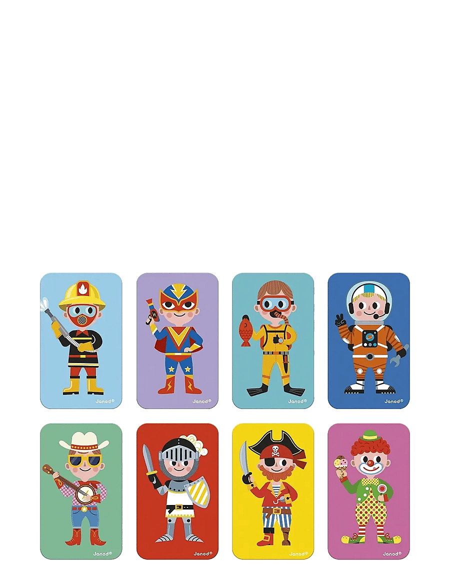 Janod - Magneti'Book - Boy's Costumes - 36 magnets - kreasæt - mulit - 2