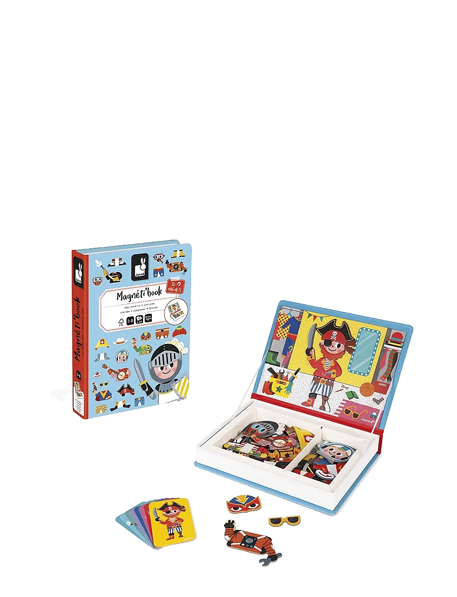 Janod - Magneti'Book - Boy's Costumes - 36 magnets - kreasæt - mulit - 5