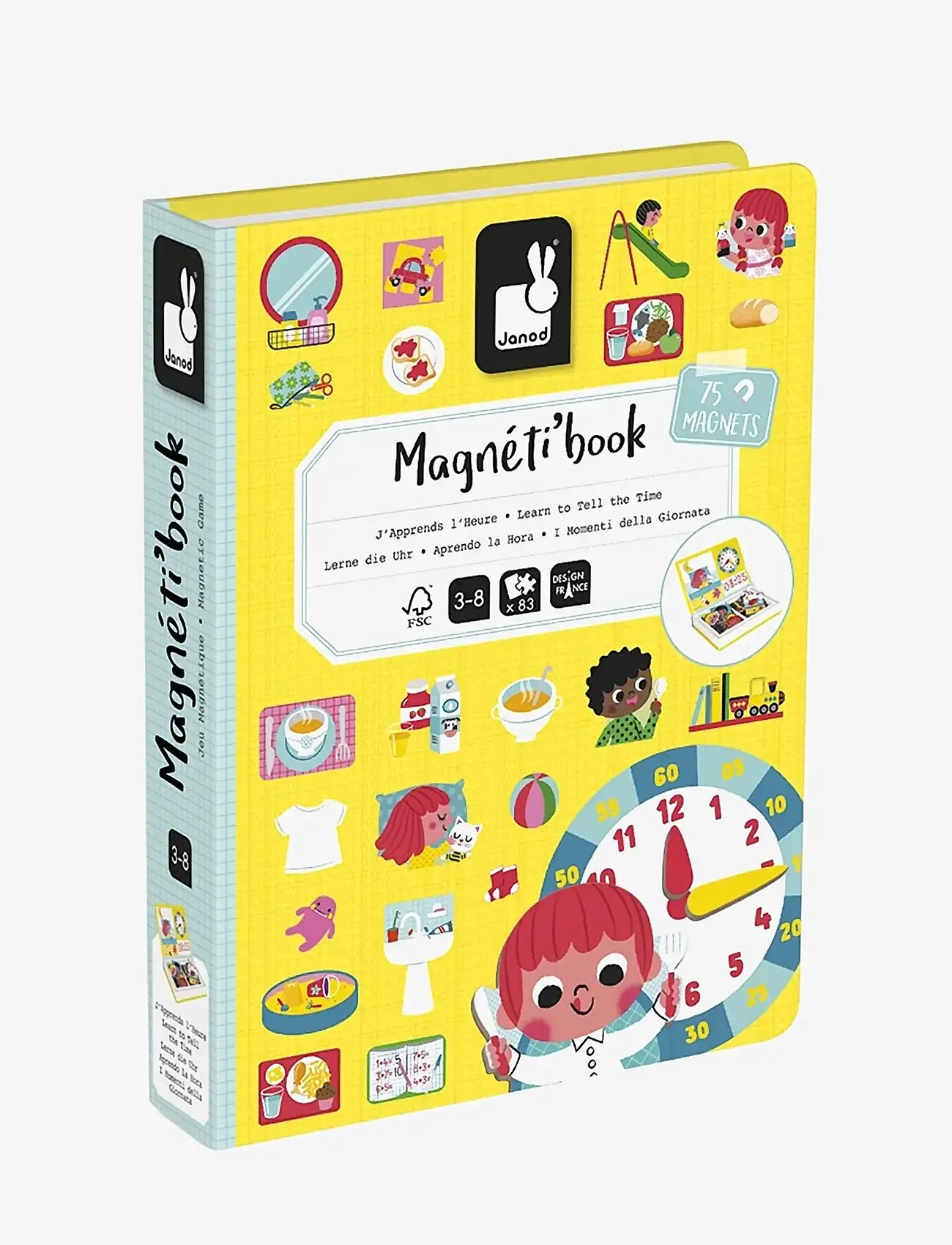 Janod - Magneti'Book - Learn To Tell The Time - Õpetlikud mängud - mulit - 1