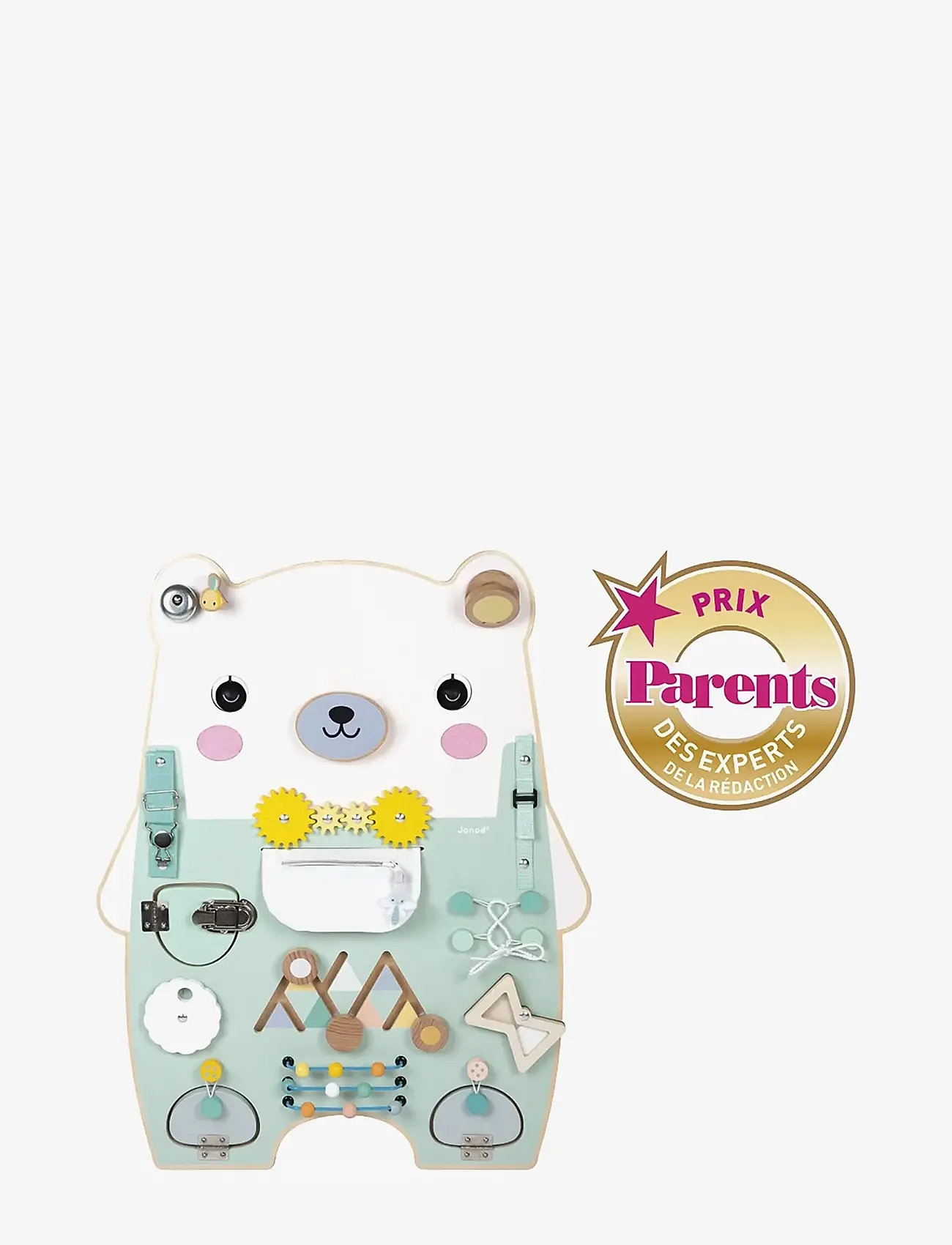 Janod - Pure - Bear Activity Board - interactive toys - mulit - 2