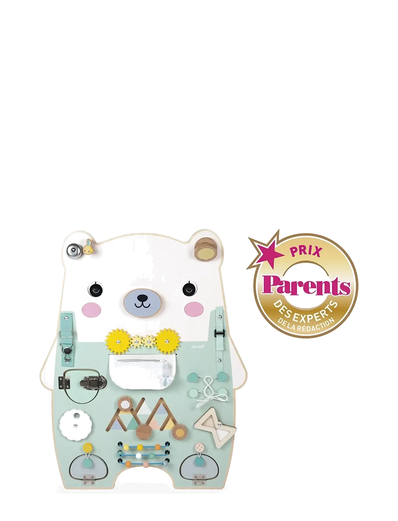 Janod - Pure - Bear Activity Board - interactive toys - mulit - 2