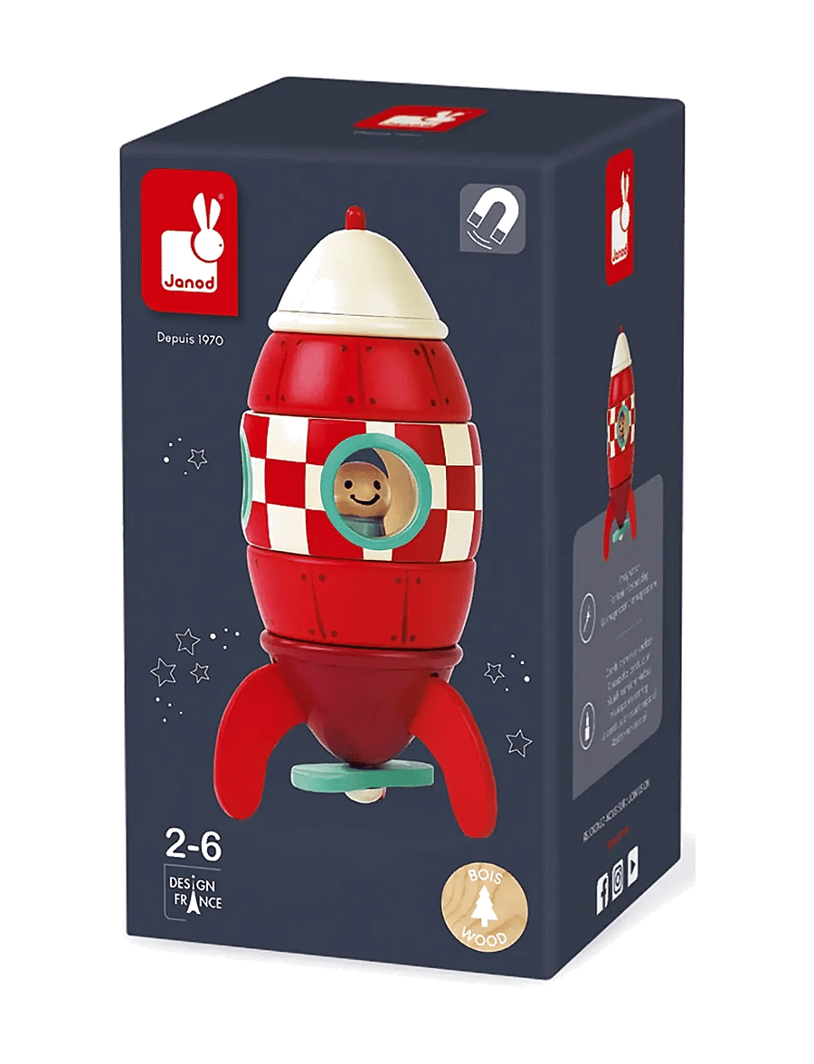 Janod - Janod - Magnetic Rocket - Small - baukästen - multi - 1