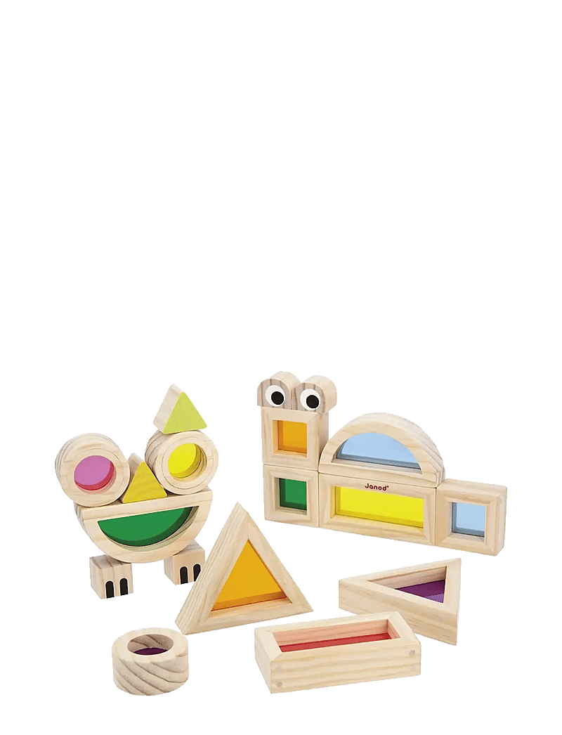 Janod - Sensory - Translucent Blocks - torniklotsid - mulit - 3