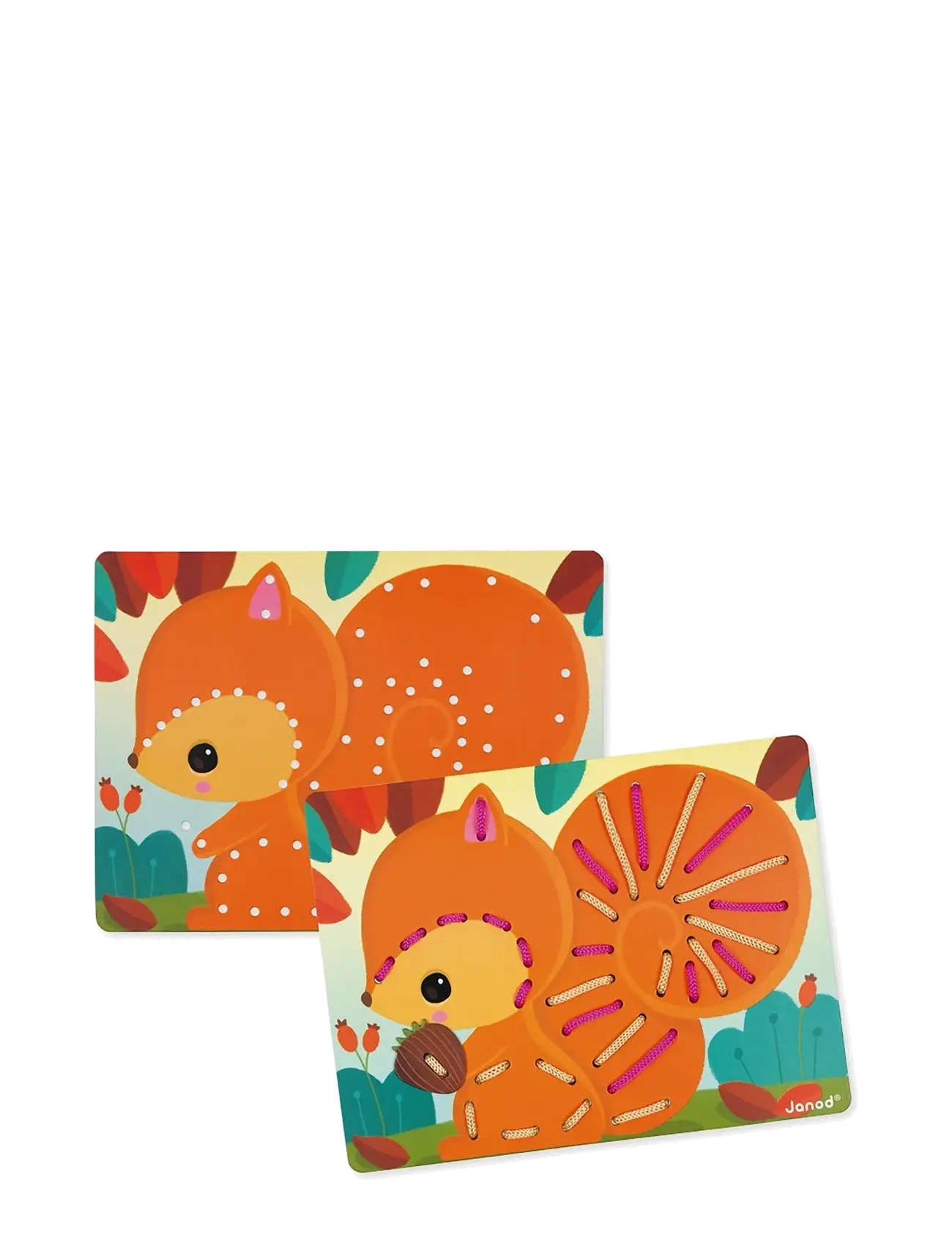Janod Lacing Toy - Jõulukingid - MULIT / orange