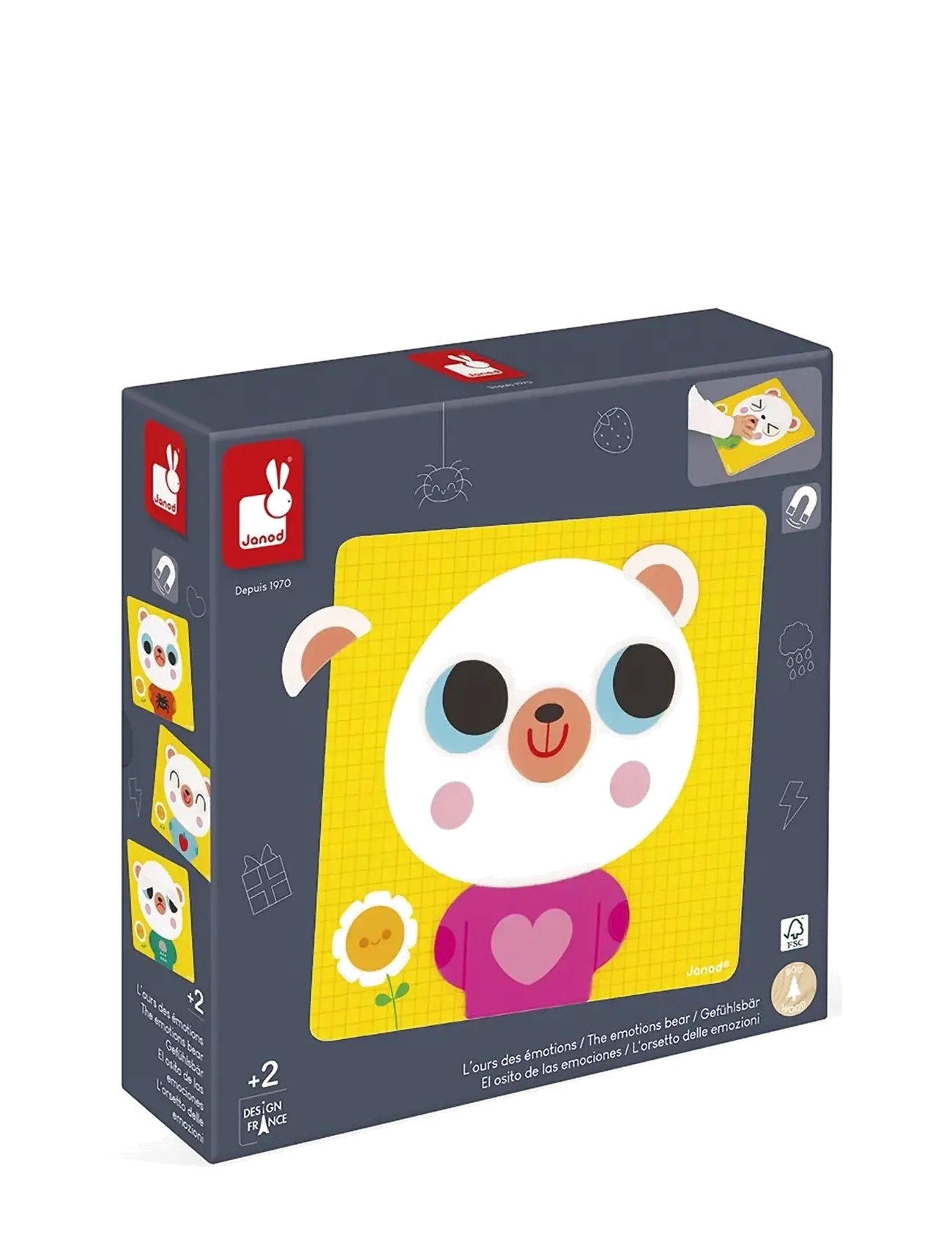 Janod The Emotions Bear - Mänguasjad - MULIT / yellow