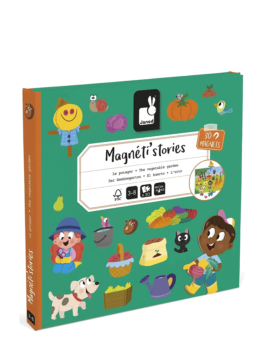 Janod - Magneti'Stories The Vegetable Garden - lekset - mulit - 1