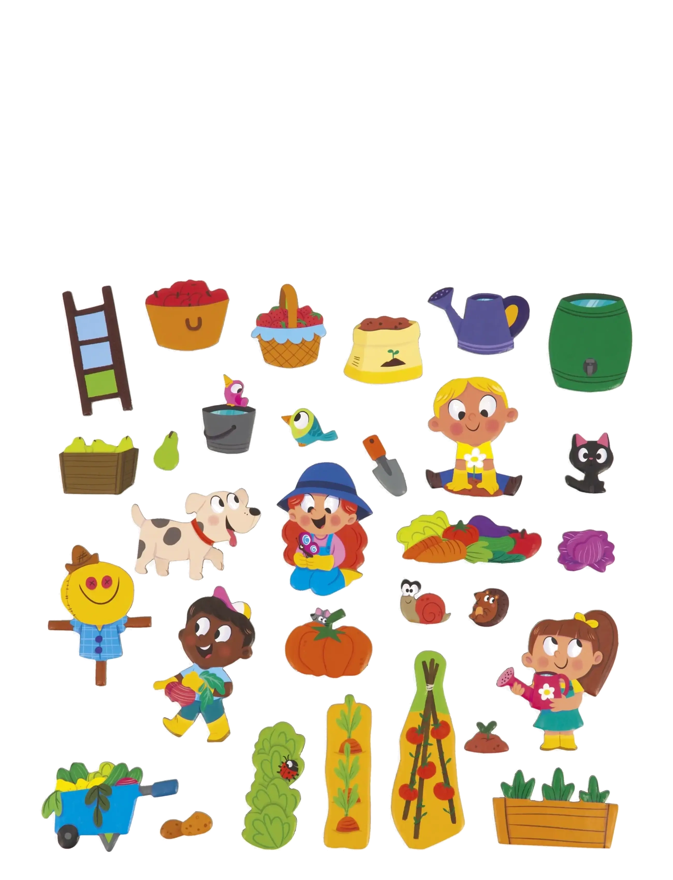 Janod - Magneti'Stories The Vegetable Garden - play sets - mulit - 3