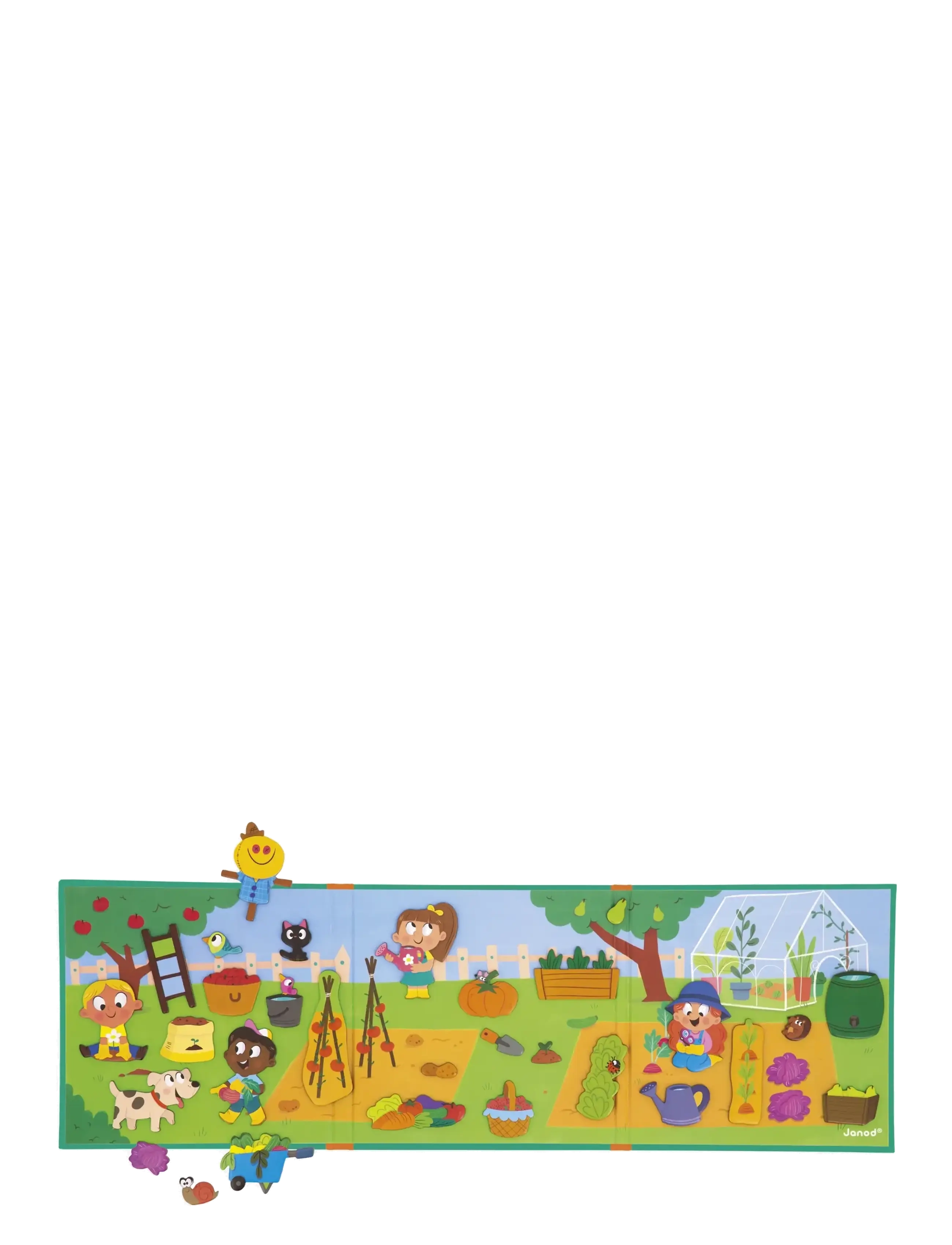 Janod - Magneti'Stories The Vegetable Garden - play sets - mulit - 5