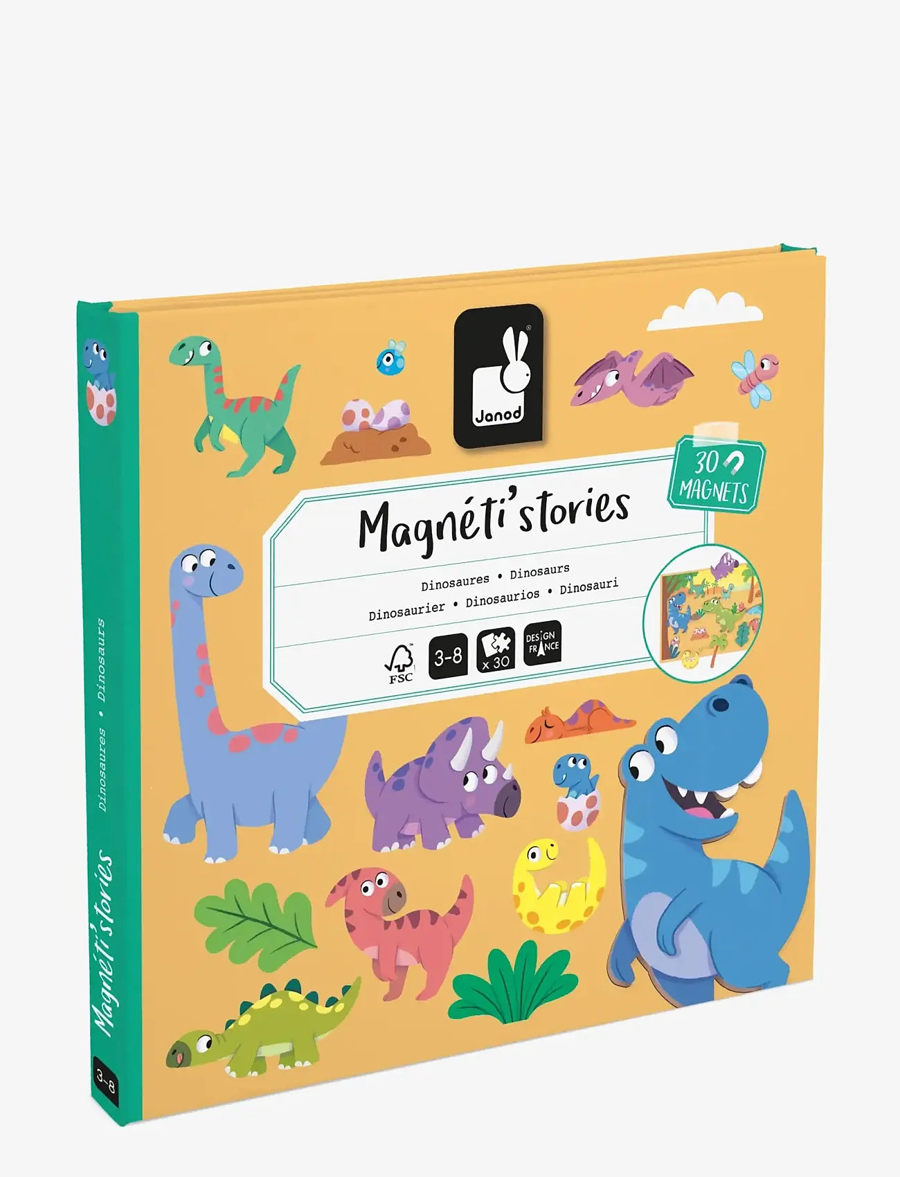 Janod - Magneti'Stories Dinosaurs - bastelset - mulit - 0