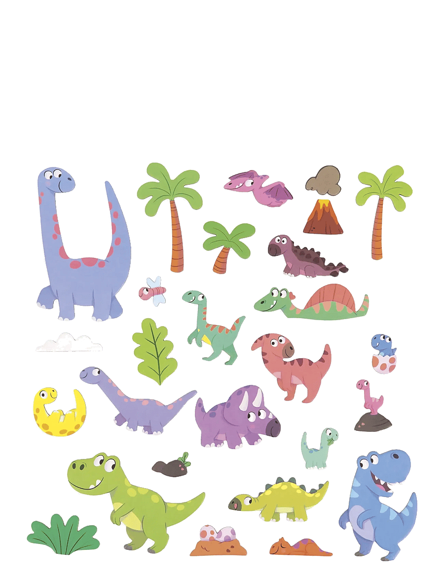 Janod - Magneti'Stories Dinosaurs - radošuma komplekti - mulit - 1