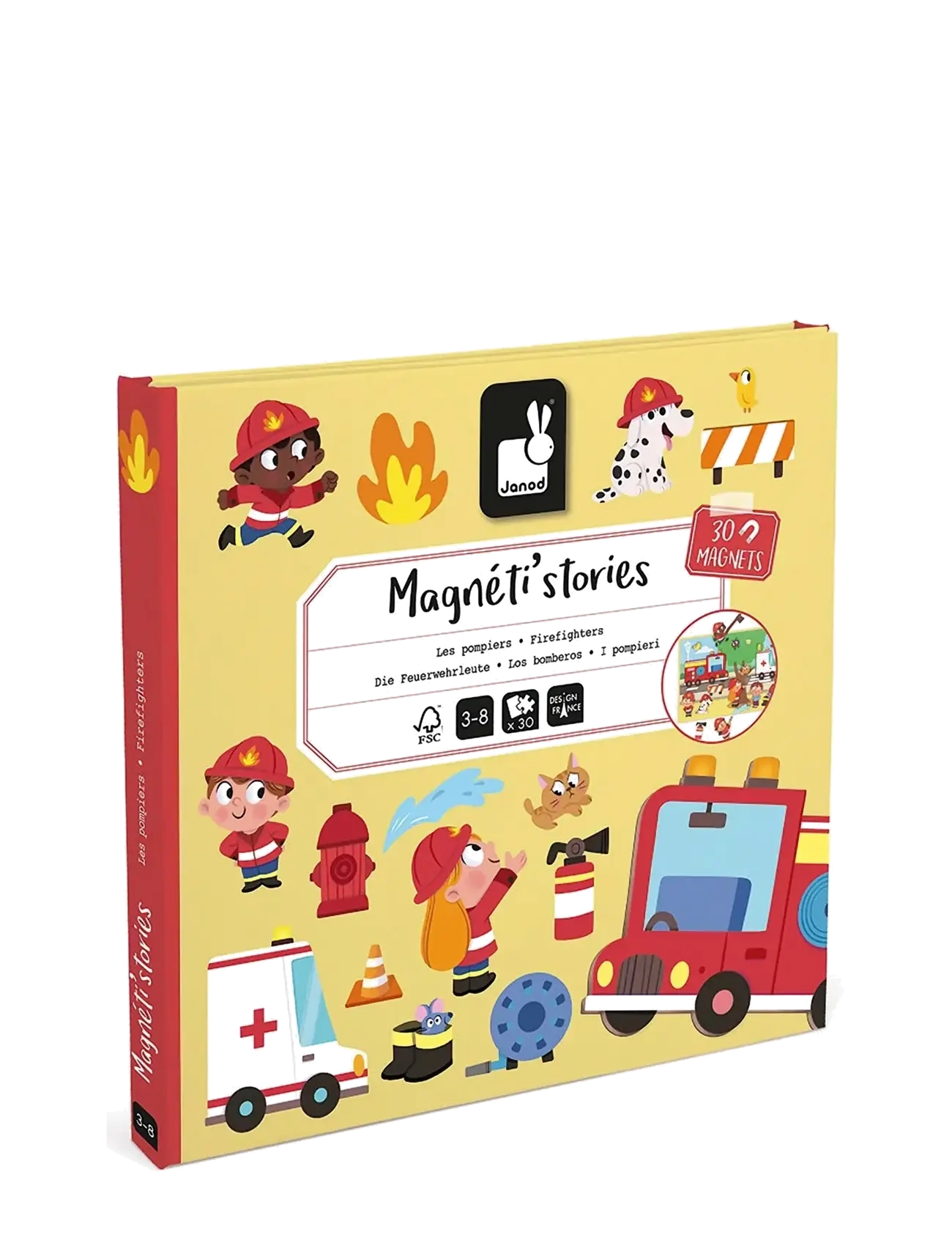 Janod Magneti'Stories Firemen - Neuheiten - MULIT / yellow
