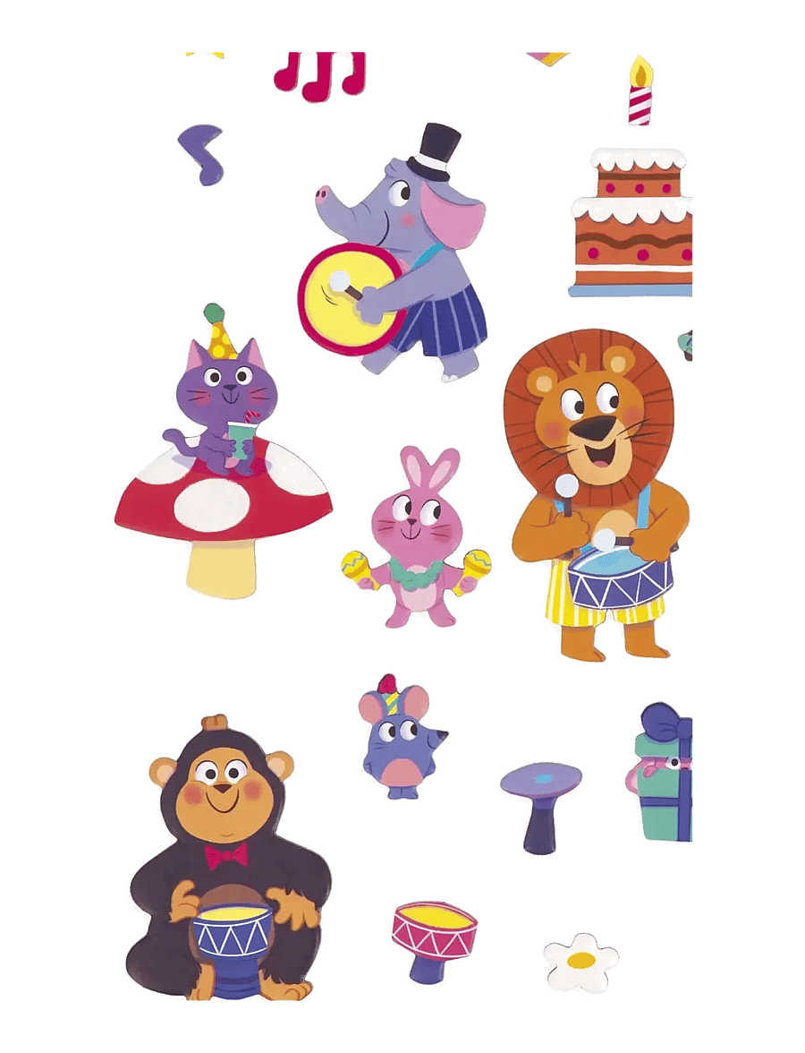 Janod - Magneti'Stories - The Animal Party - geschichtenbücher - mulit - 1