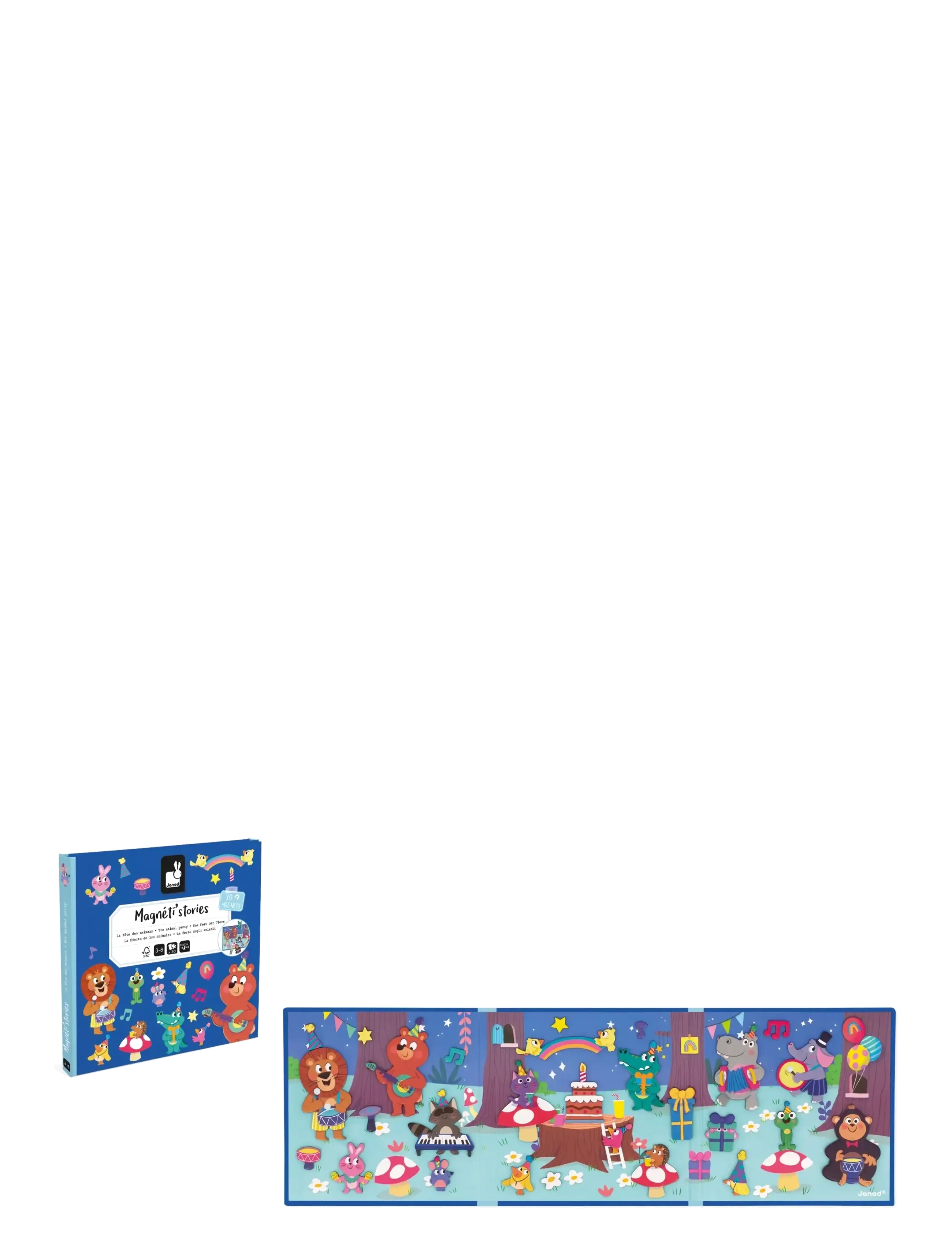 Janod - Magneti'Stories - The Animal Party - geschichtenbücher - mulit - 3
