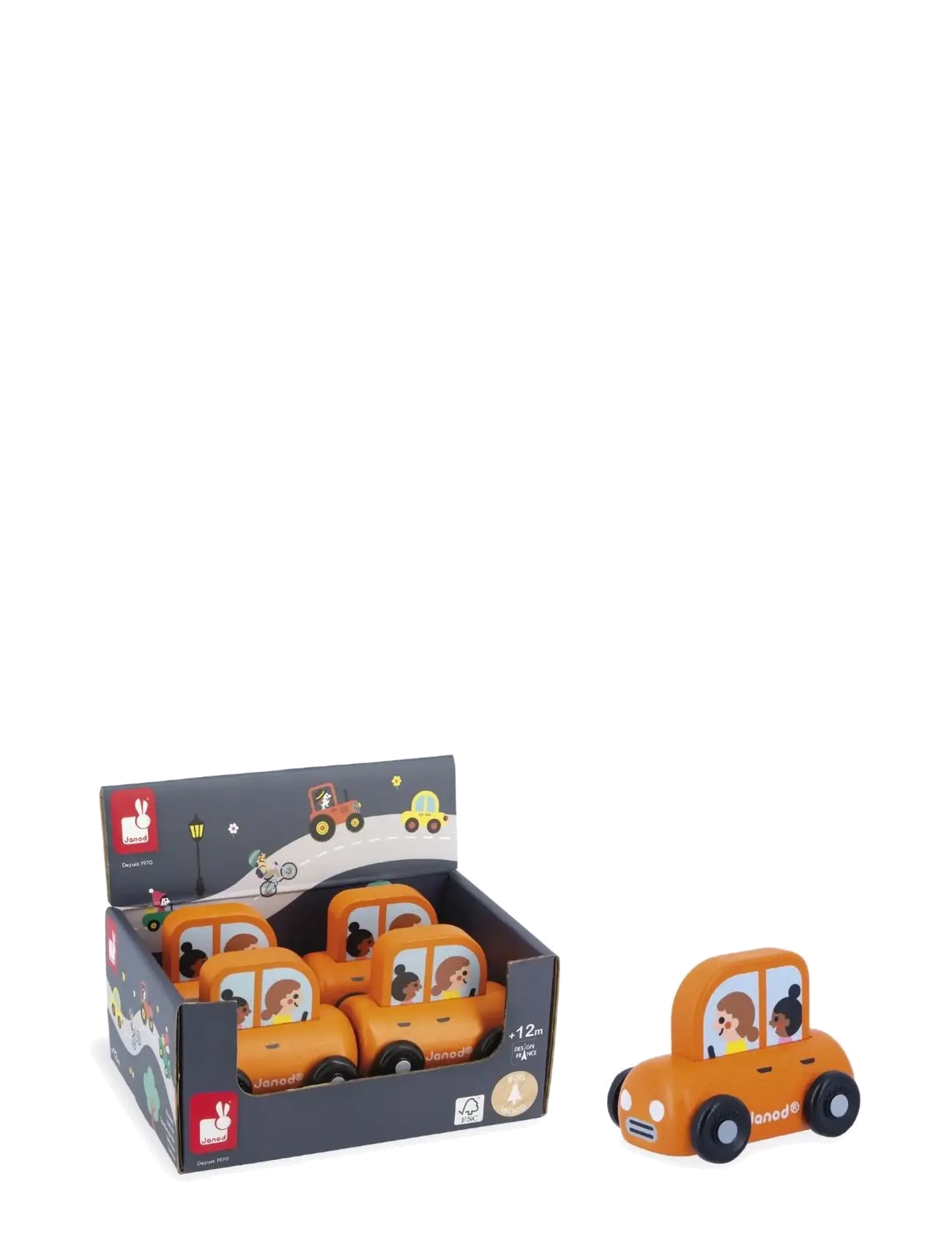 Janod - Janod - Cross Roads - Family Car (Display: 4) - multi - 1