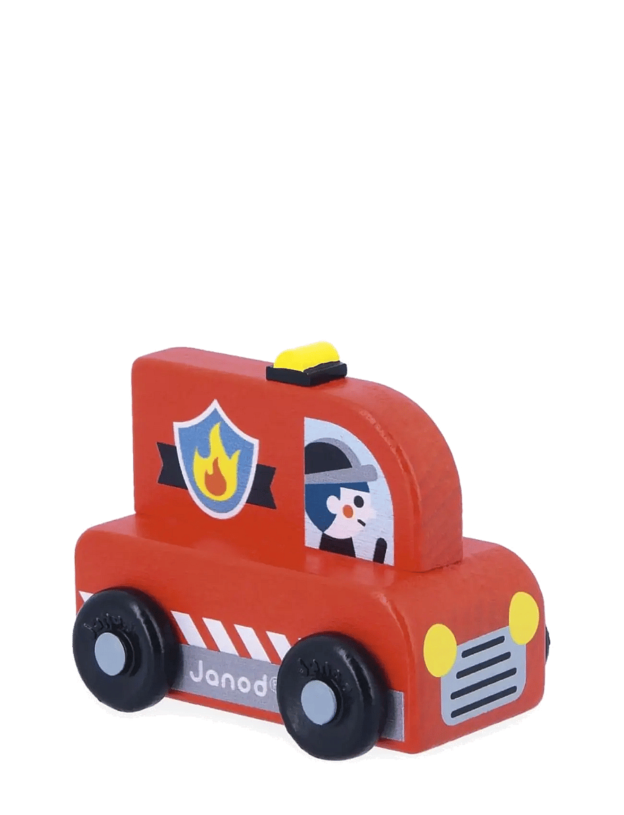 Janod - Janod - Cross Roads - Fire Engine (Display: 4) - multi - 0
