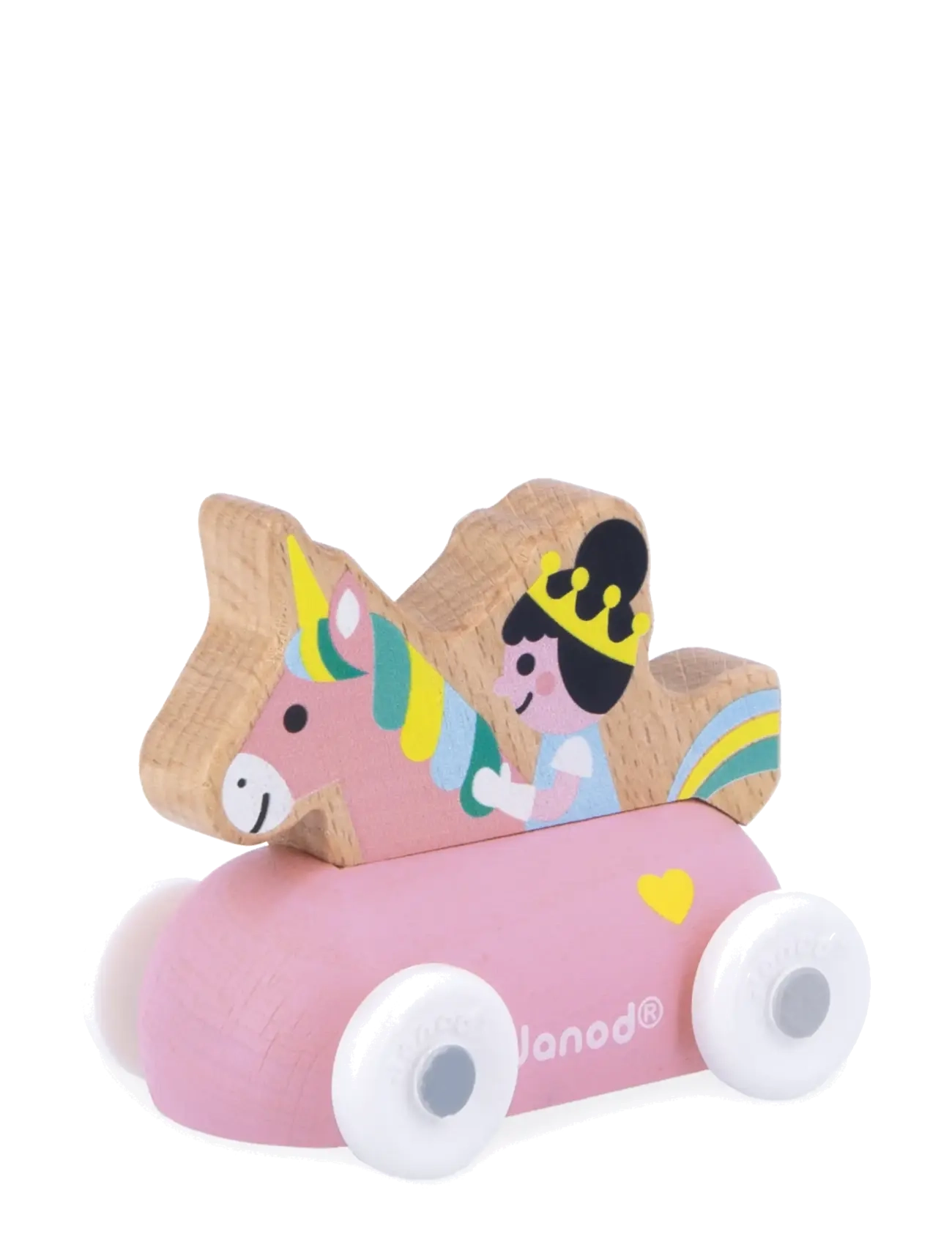 Janod Janod - Cross Roads - Princess Car - Legetøjsbiler & Køretøjer - MULTI / pink/rose