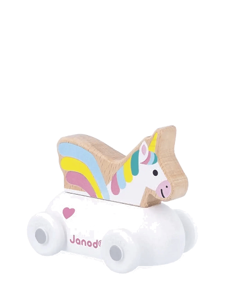 Janod - Janod - Cross Roads - Unicorn Car - multi - 0