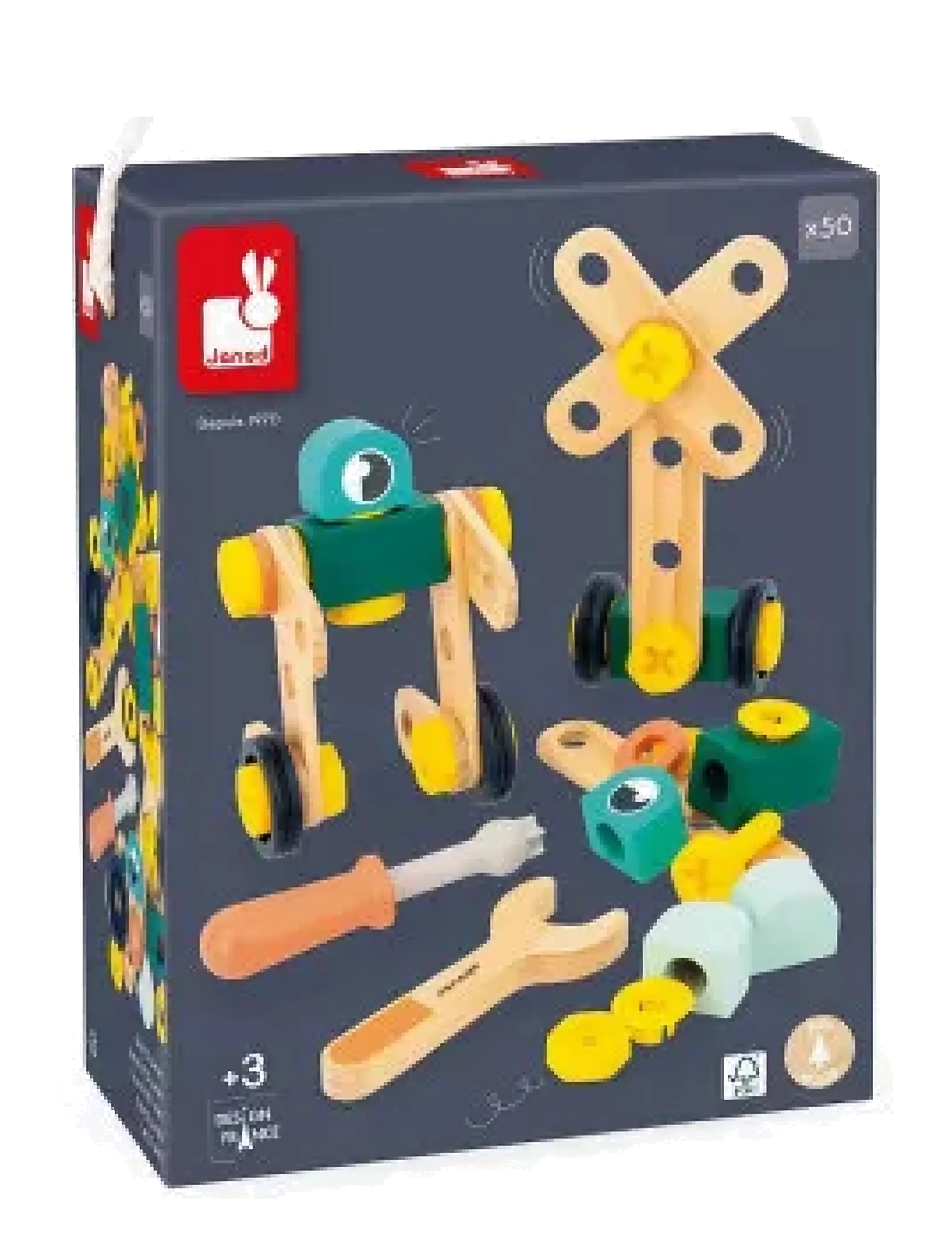 Janod Janod - Brico'Kids - Barrel Of 50 Pcs - Neuheiten - MULTI / multi