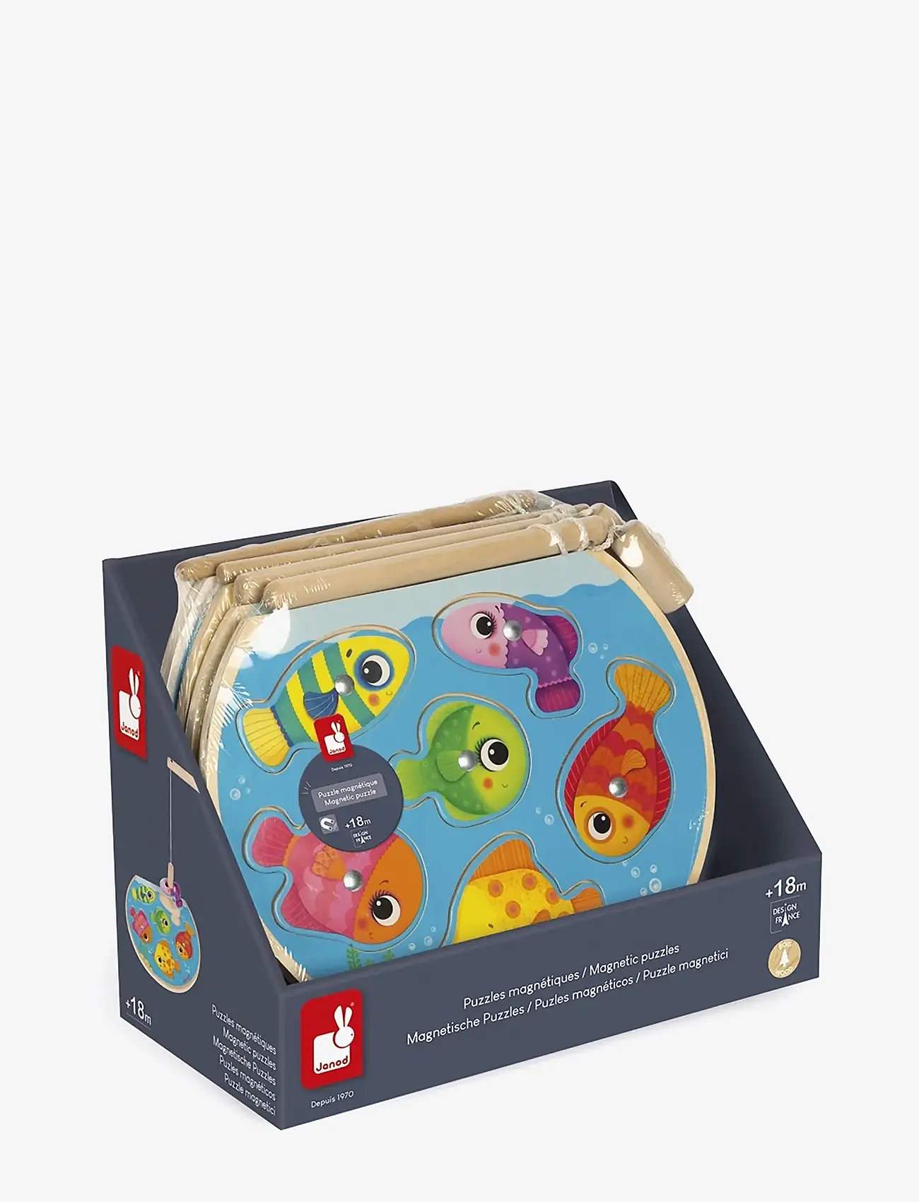 Janod - Speedy Fish Puzzle (wood) - puidust pusled - mulit - 0