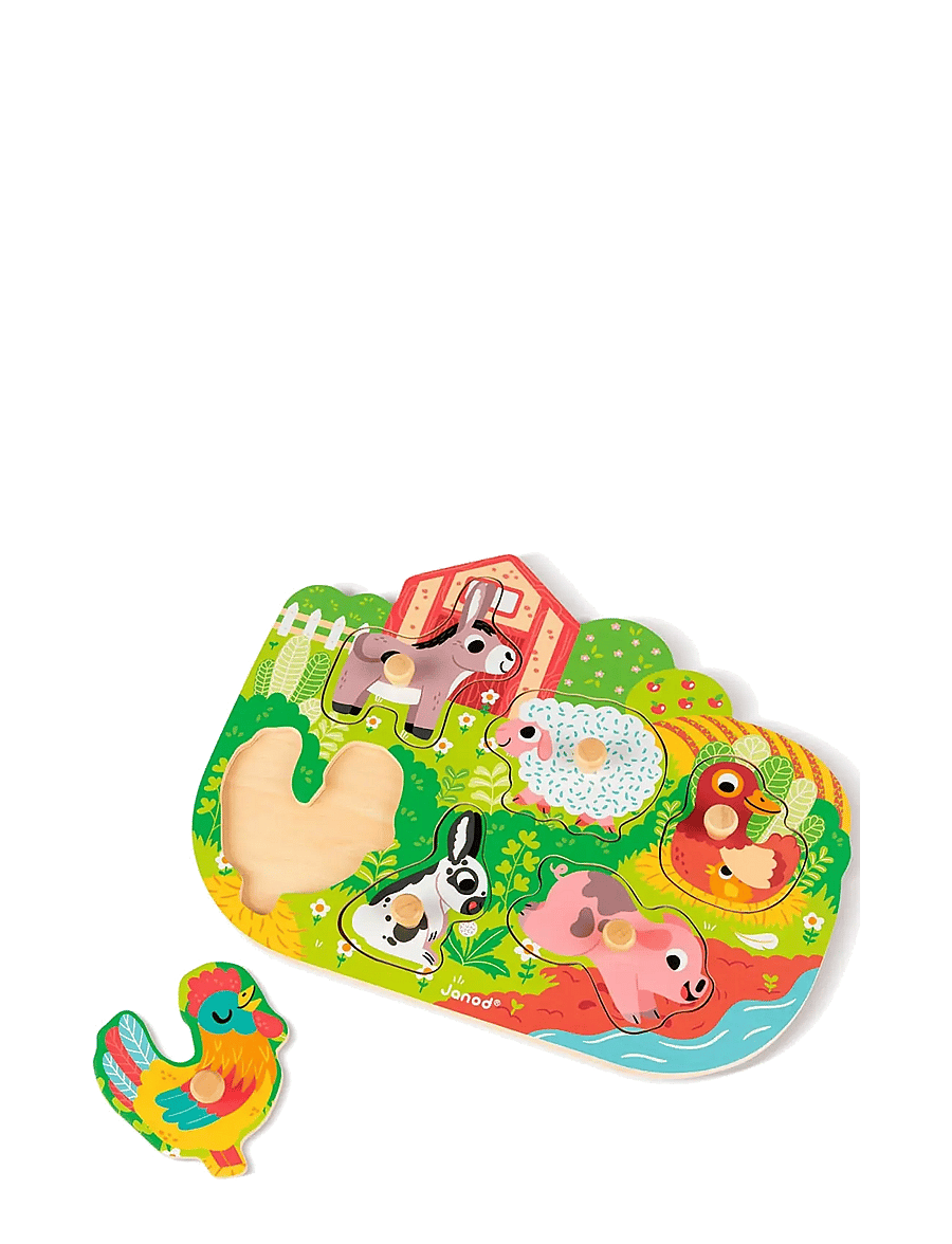 Janod - Janod - Happy Farm Puzzle - Wood (6 pieces) - holzpuzzles - multi - 2