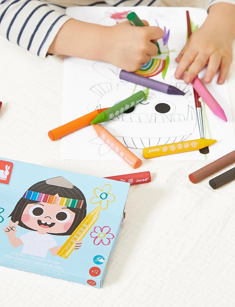 Janod - Wax Crayons - pliiatsid - mulit - 4