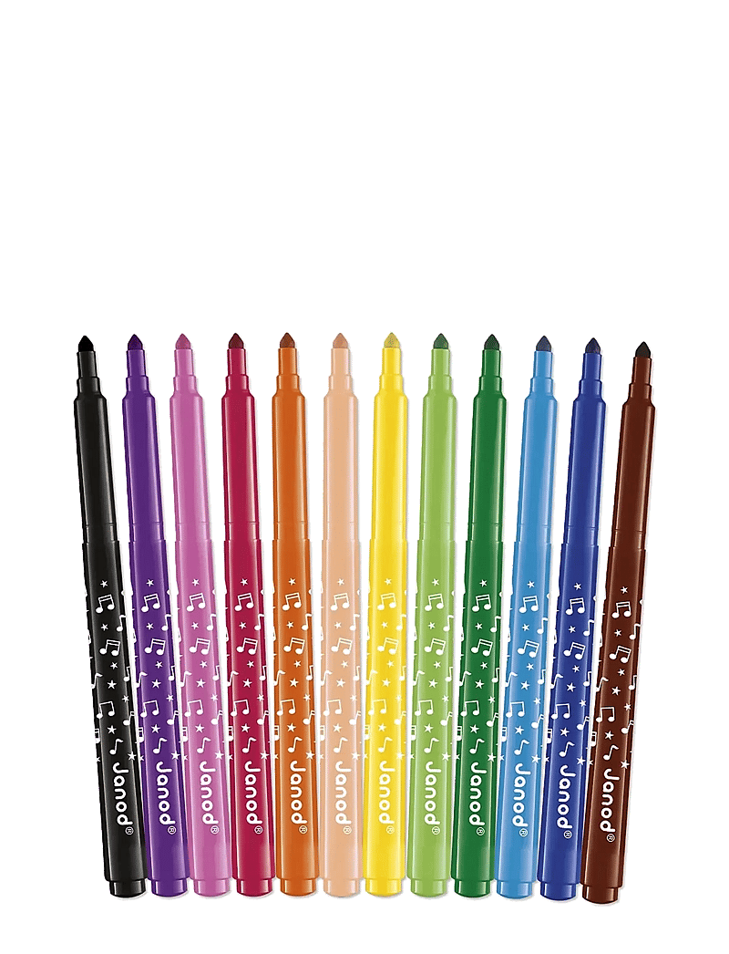 Janod - Long-Lasting Felt-Tip Pens - pliiatsid - mulit - 2