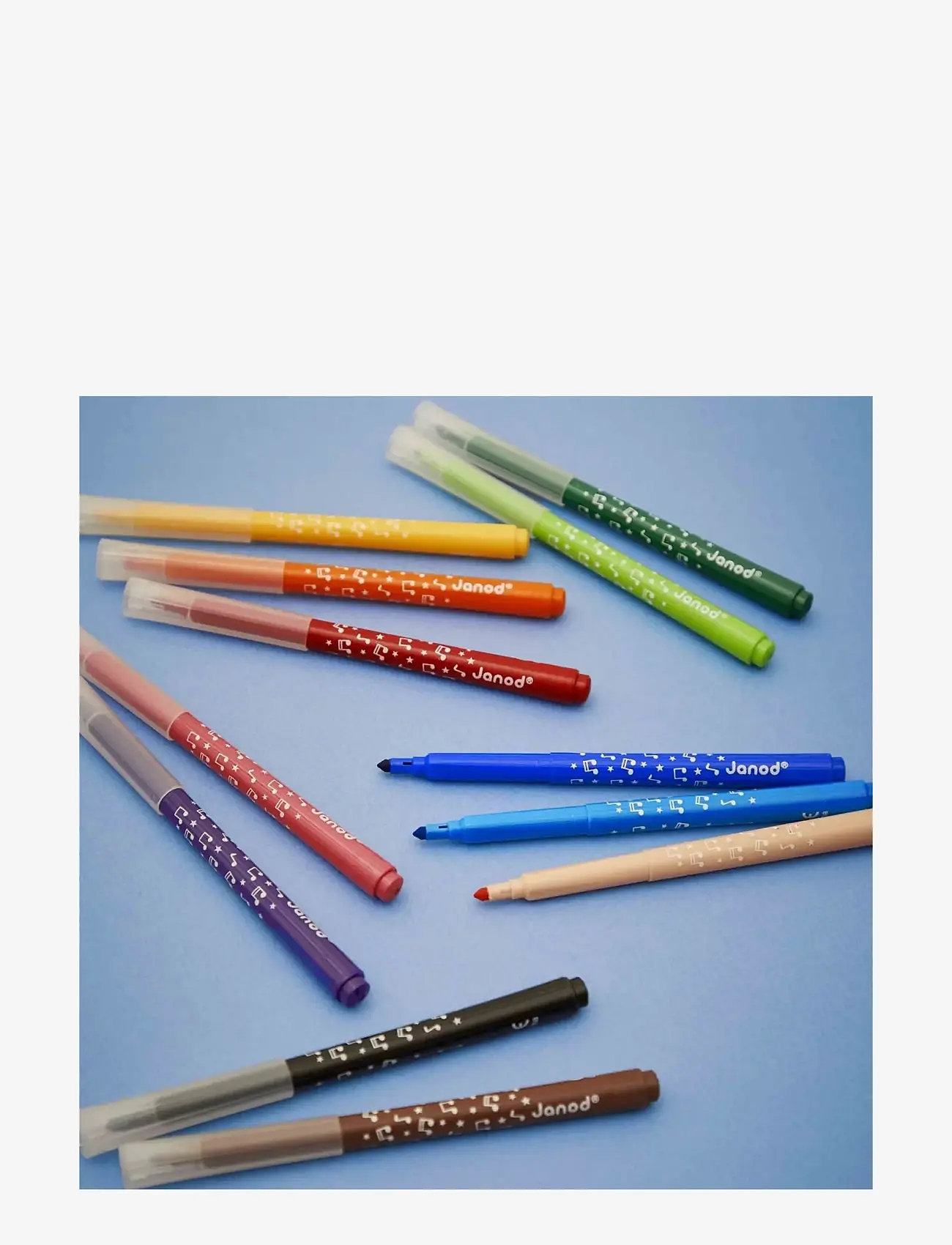 Janod - Long-Lasting Felt-Tip Pens - pliiatsid - mulit - 3