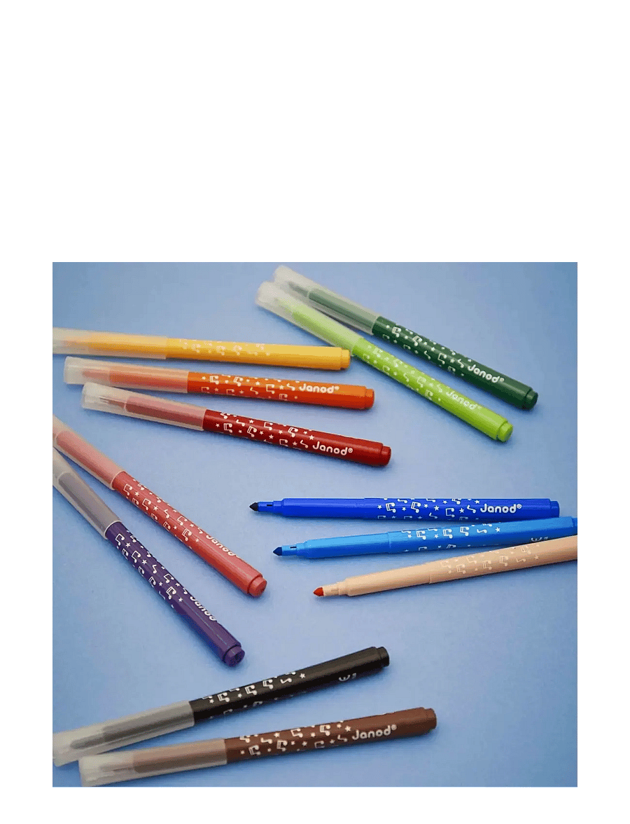 Janod - Long-Lasting Felt-Tip Pens - bleistifte - mulit - 3