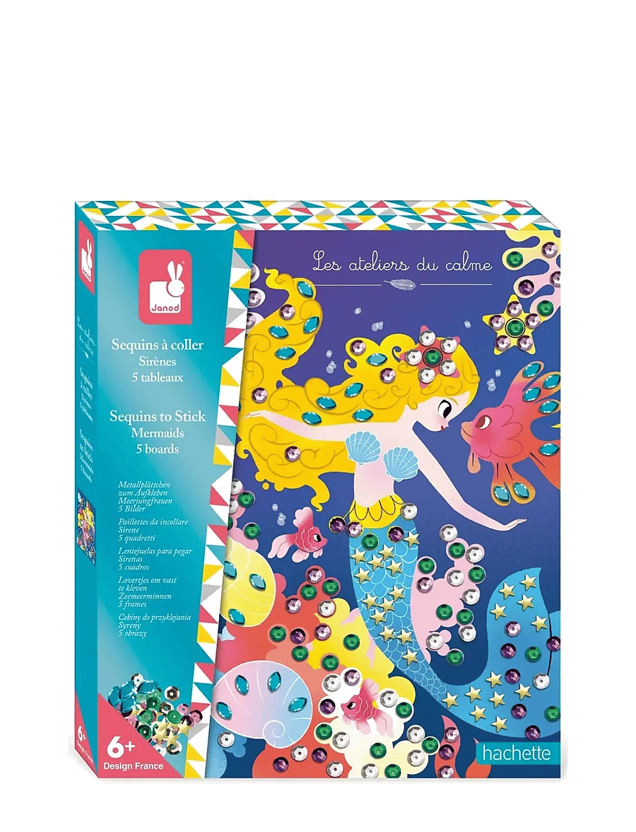 Janod - Sequins To Stick Mermaids - bastelset - mulit - 0