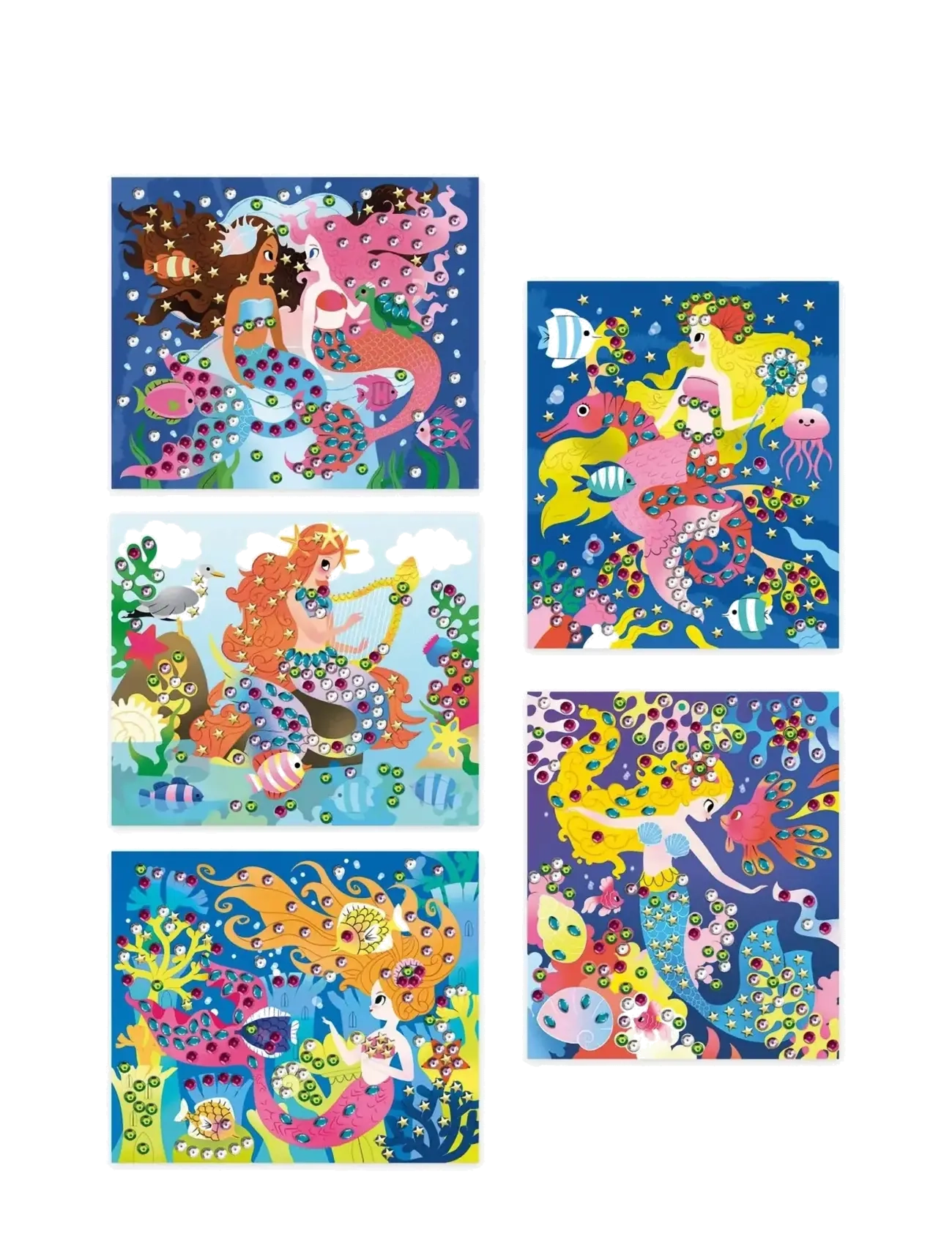 Janod - Sequins To Stick Mermaids - bastelset - mulit - 1