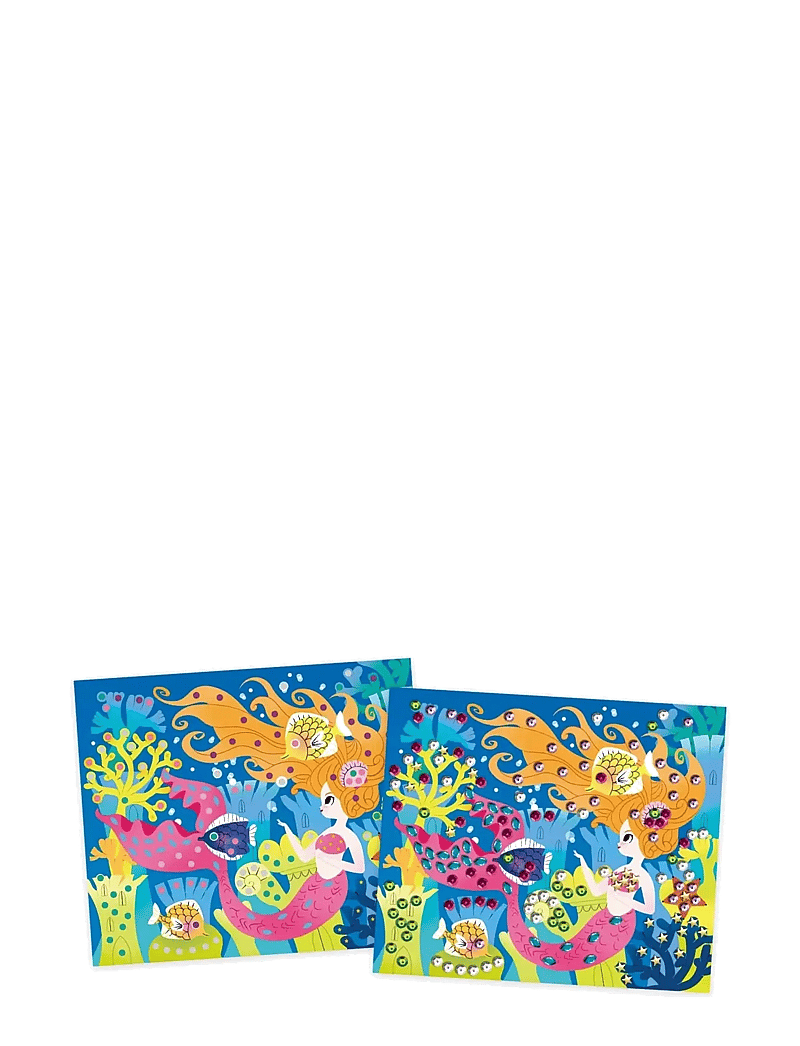 Janod - Sequins To Stick Mermaids - craft sets - mulit - 3