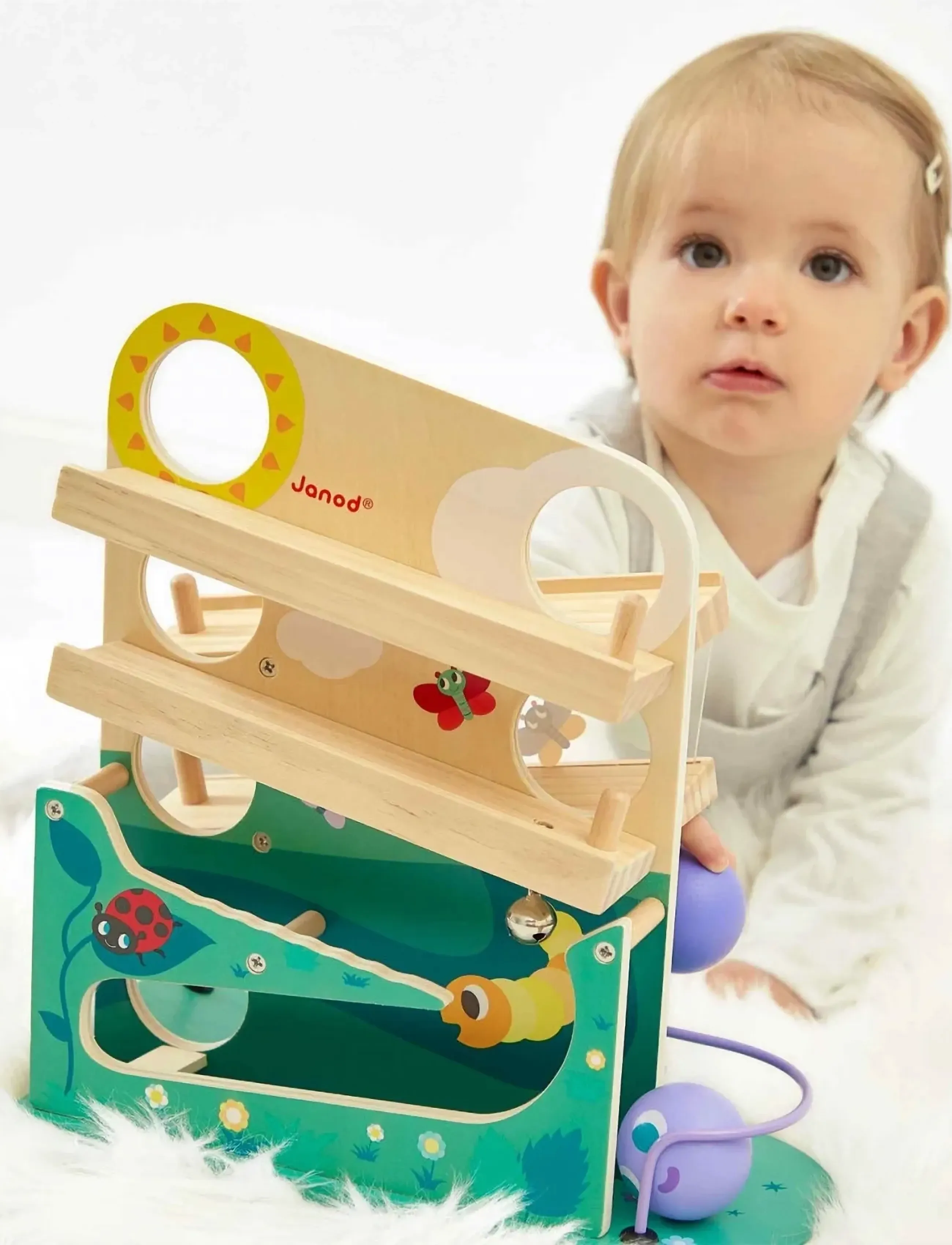 Janod Caterpillar Ball Track, Børn, Ball Tracks, Lila, Str: ONE SIZE