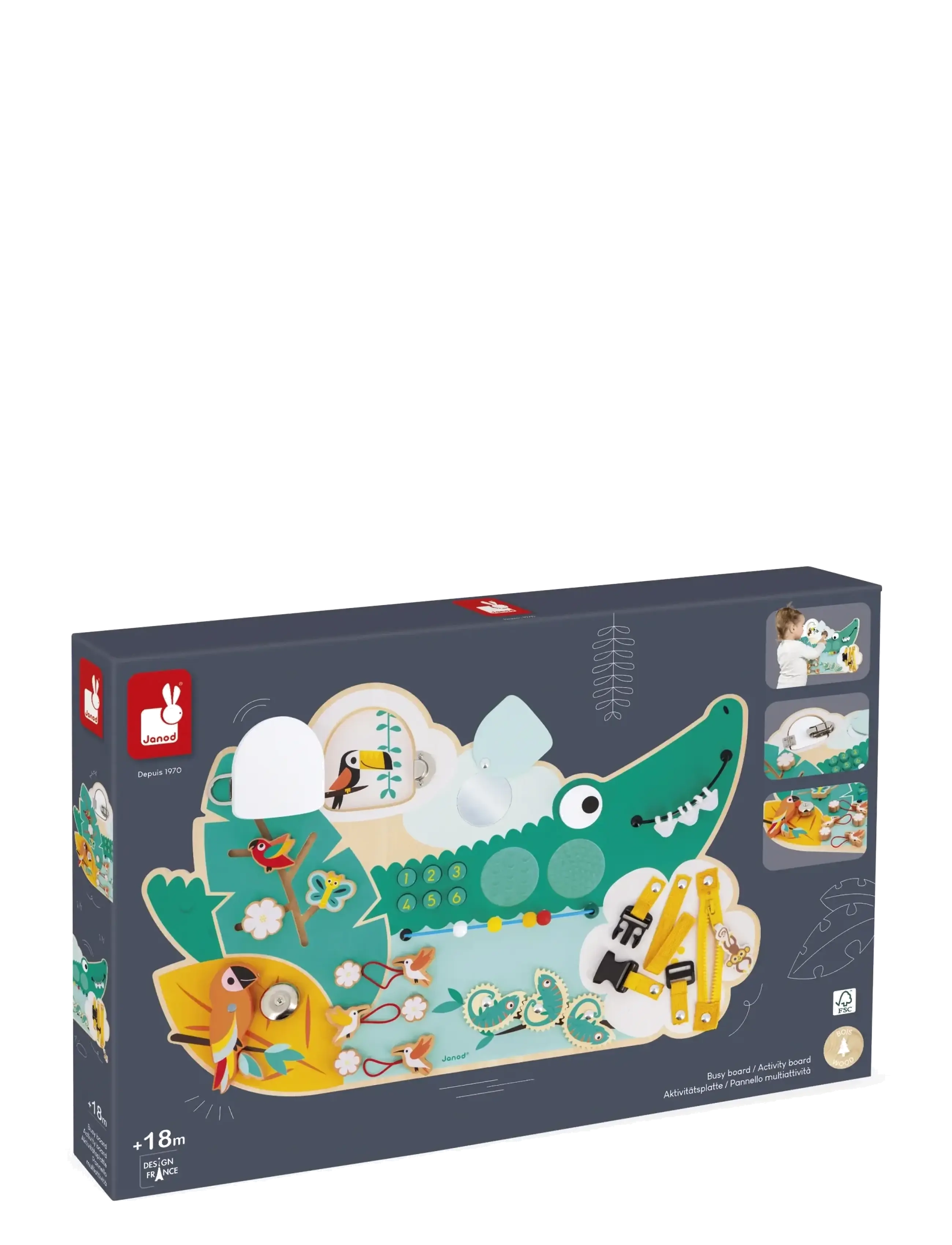 Janod Tropik - Crocodile Activity Board - Jõulukingid - MULIT / multi