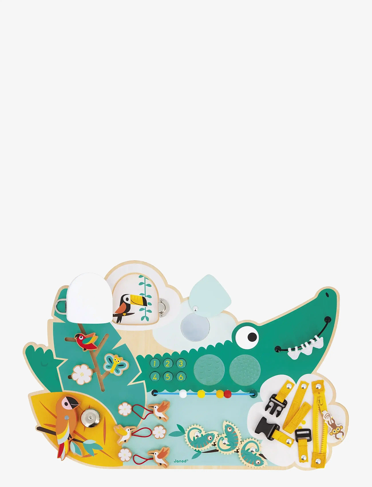 Janod - Tropik - Crocodile Activity Board - zabawki interaktywne - mulit - 2