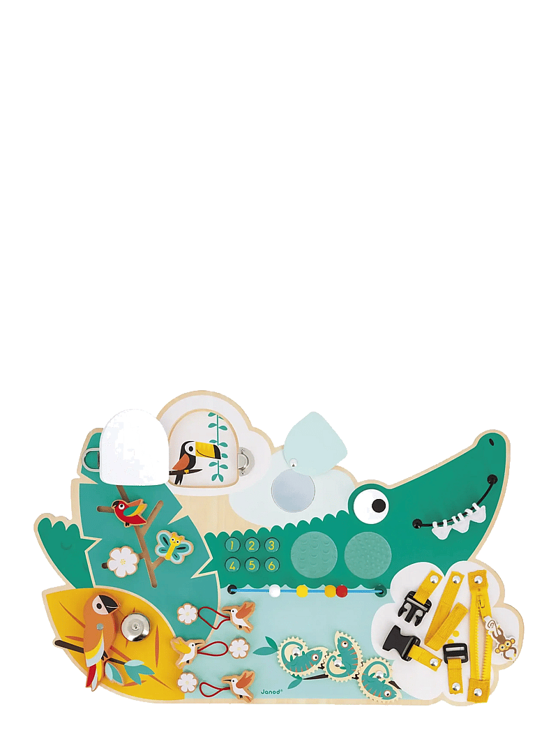 Janod - Tropik - Crocodile Activity Board - zabawki interaktywne - mulit - 2