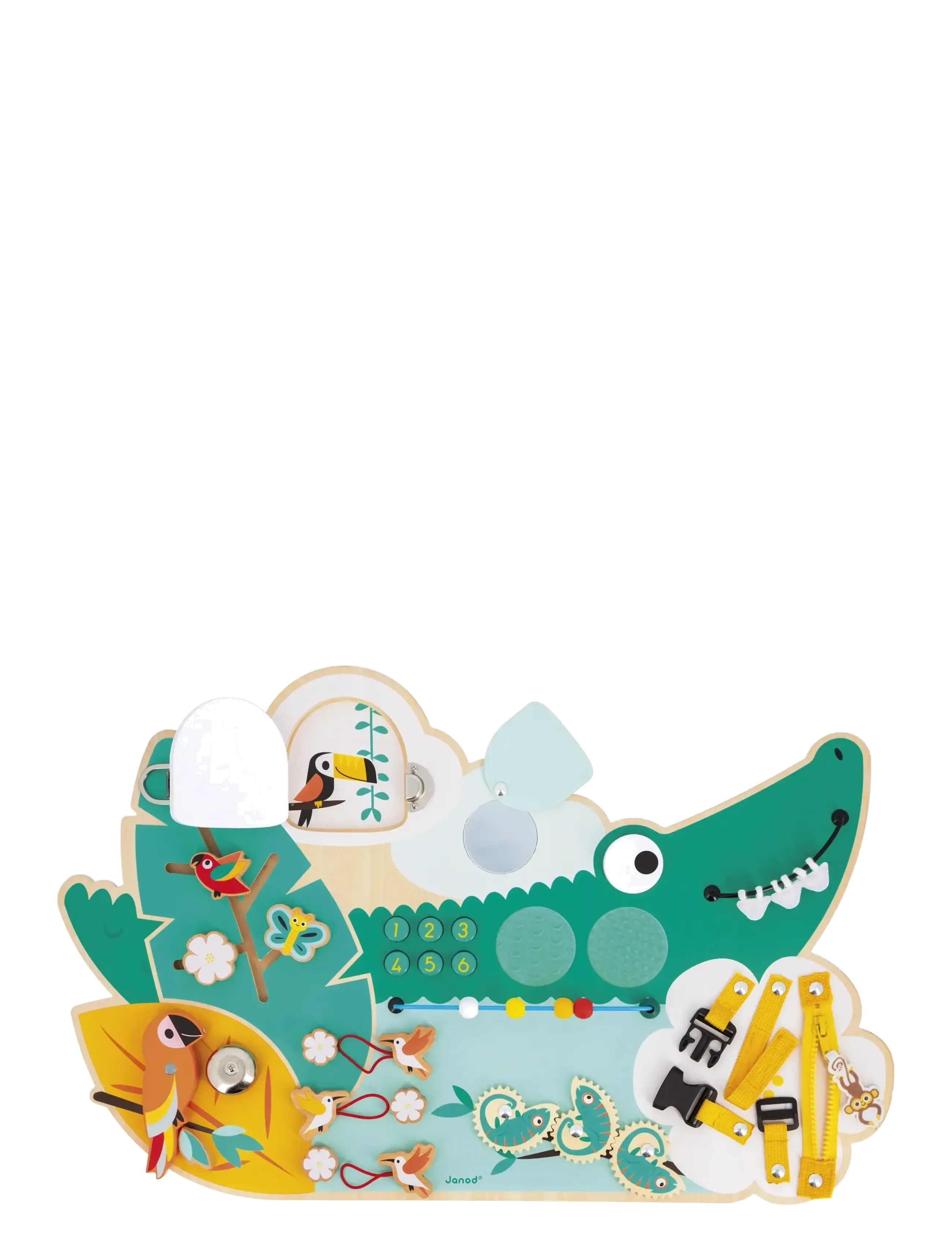 Janod - Tropik - Crocodile Activity Board - zabawki interaktywne - mulit - 2