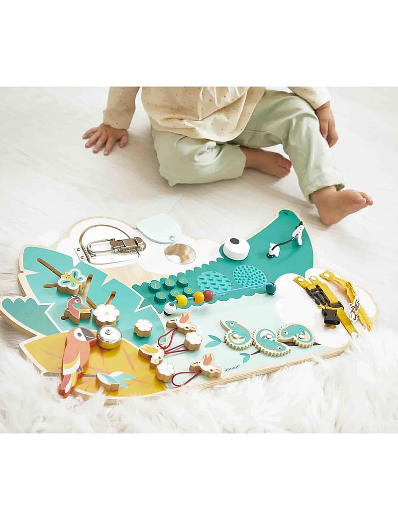 Janod - Tropik - Crocodile Activity Board - zabawki interaktywne - mulit - 4