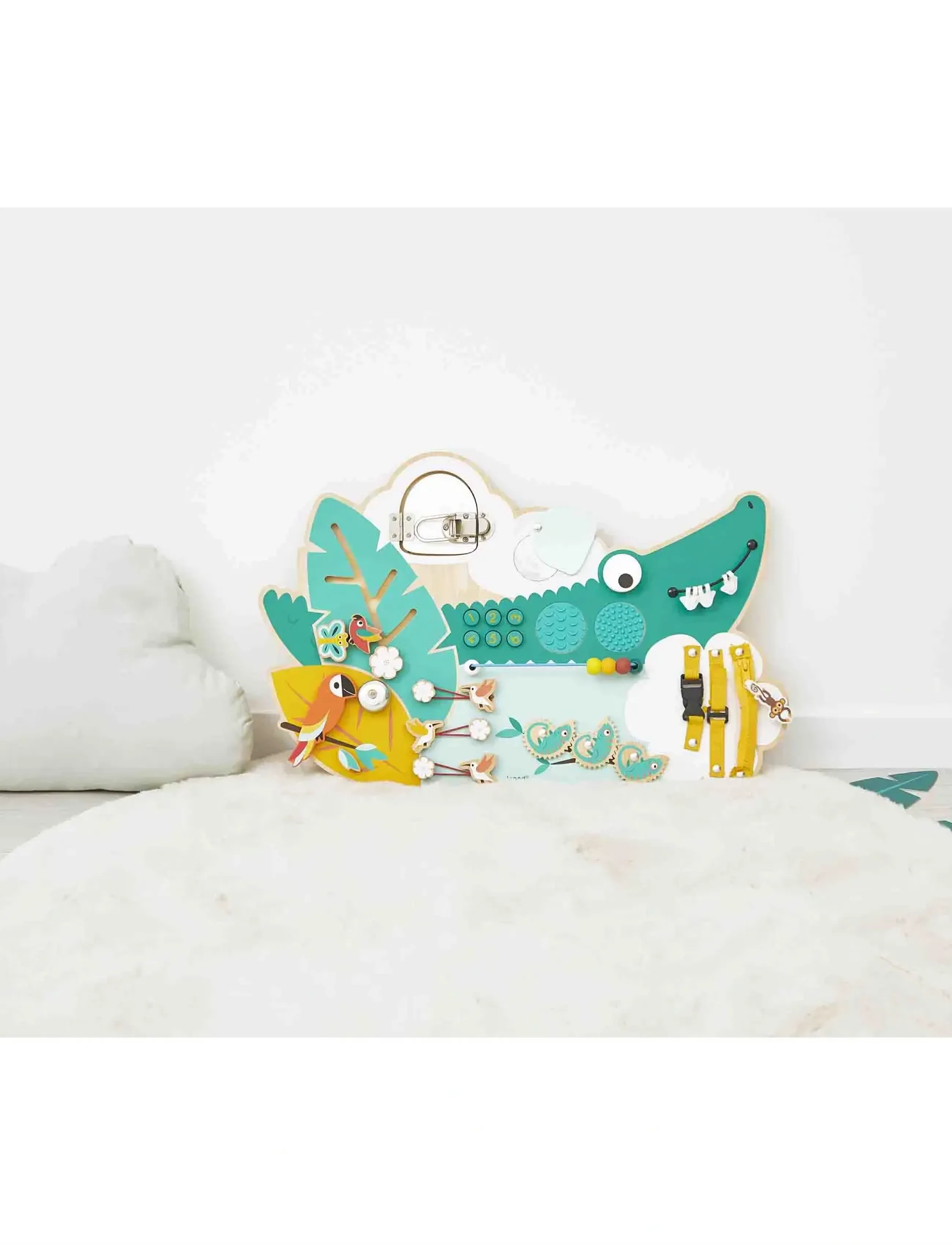 Janod - Tropik - Crocodile Activity Board - zabawki interaktywne - mulit - 5