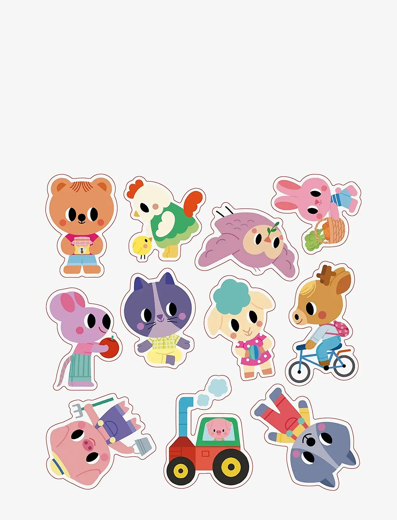 Janod - Repositionable Thick Stickers - aufkleber - mulit - 2