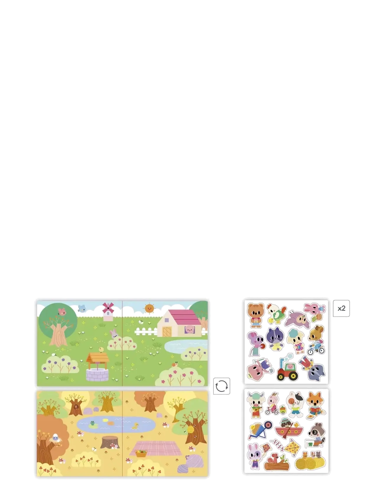Janod - Repositionable Thick Stickers - lipdukai - mulit - 3